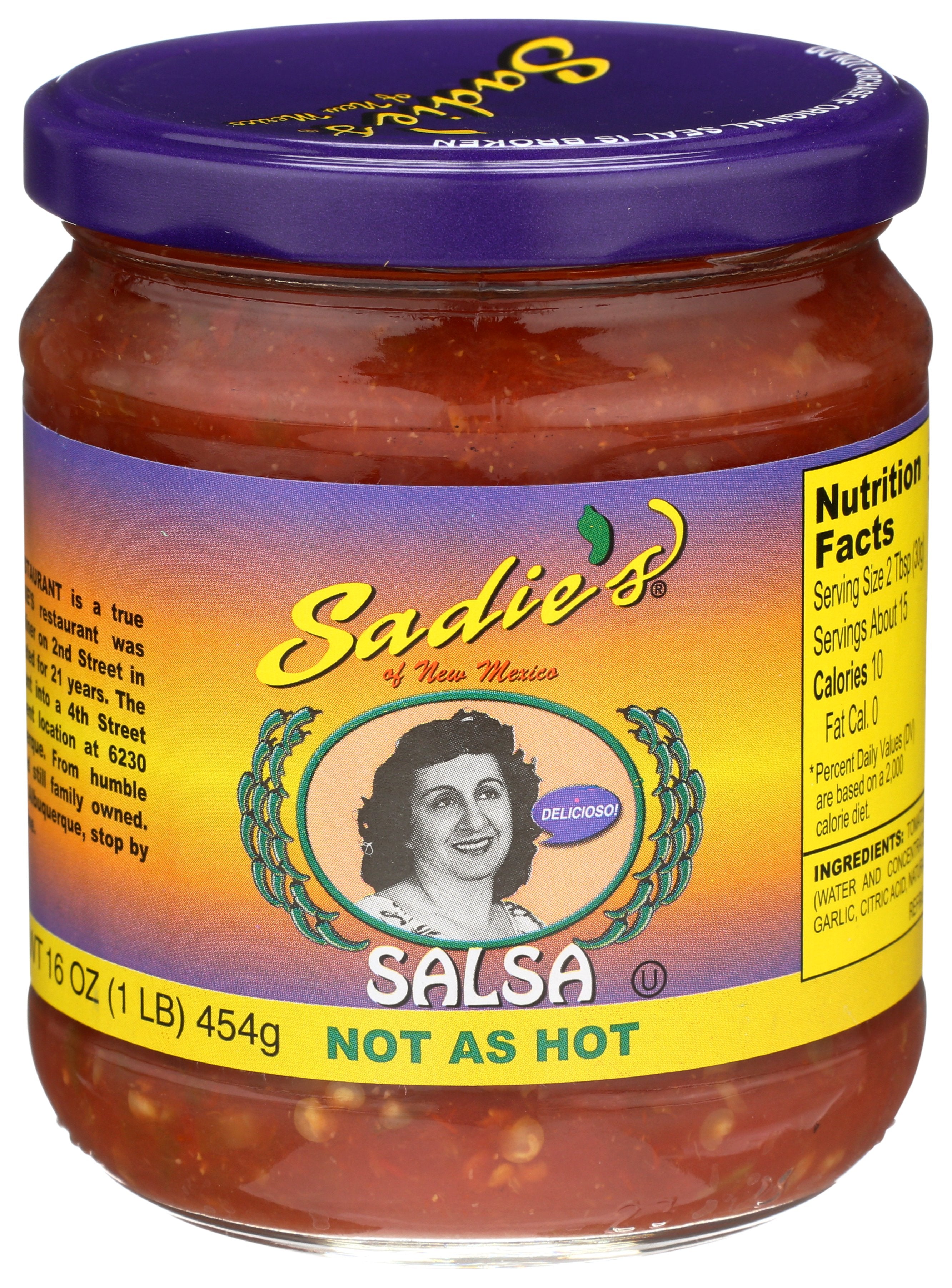SADIE SALSA NOT AS HOT - Case of 12