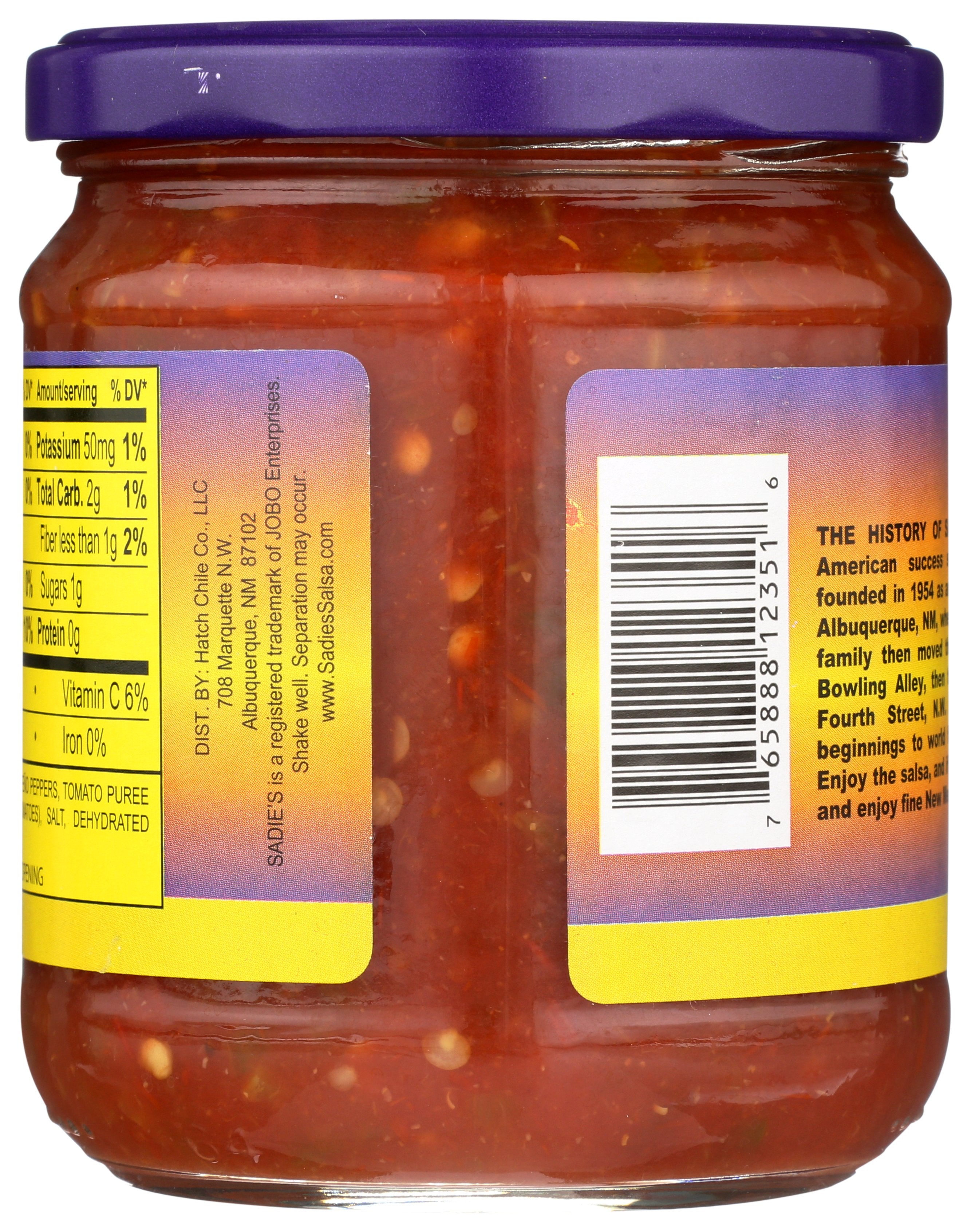 SADIE SALSA NOT AS HOT - Case of 12