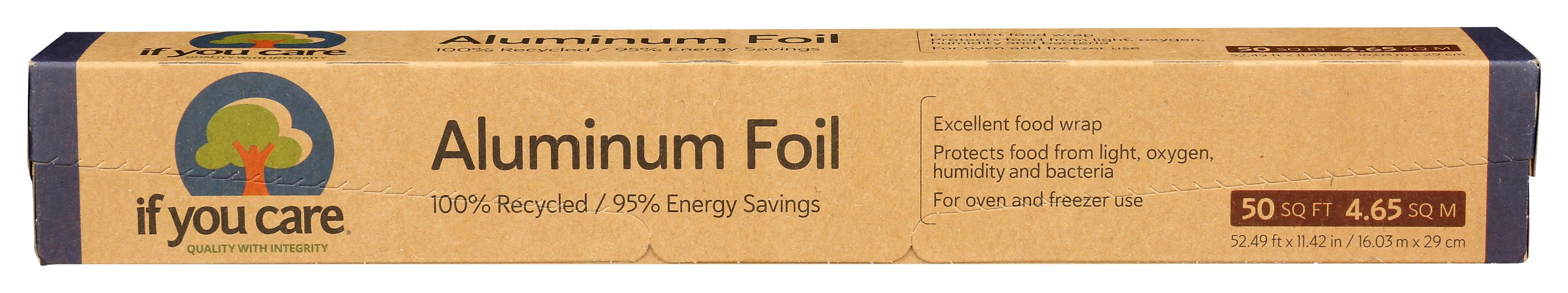 IF YOU CARE FOIL ALUM 100% RCYCLD 50SF
