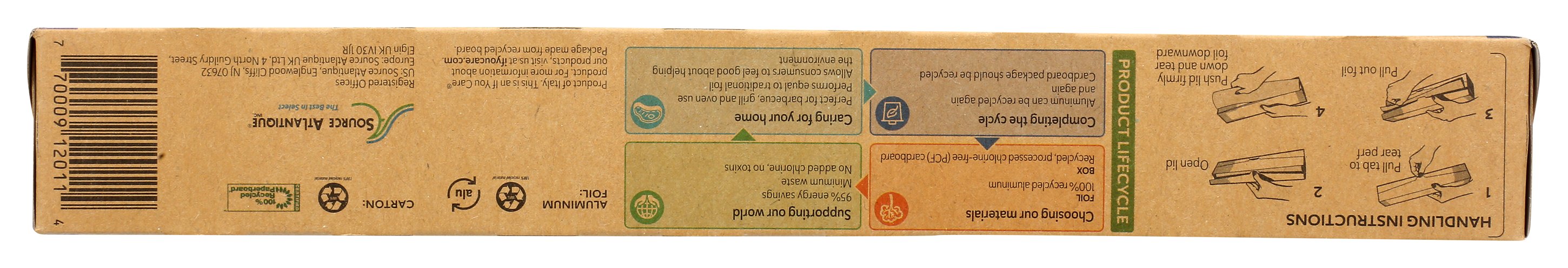 IF YOU CARE FOIL ALUM 100% RCYCLD 50SF