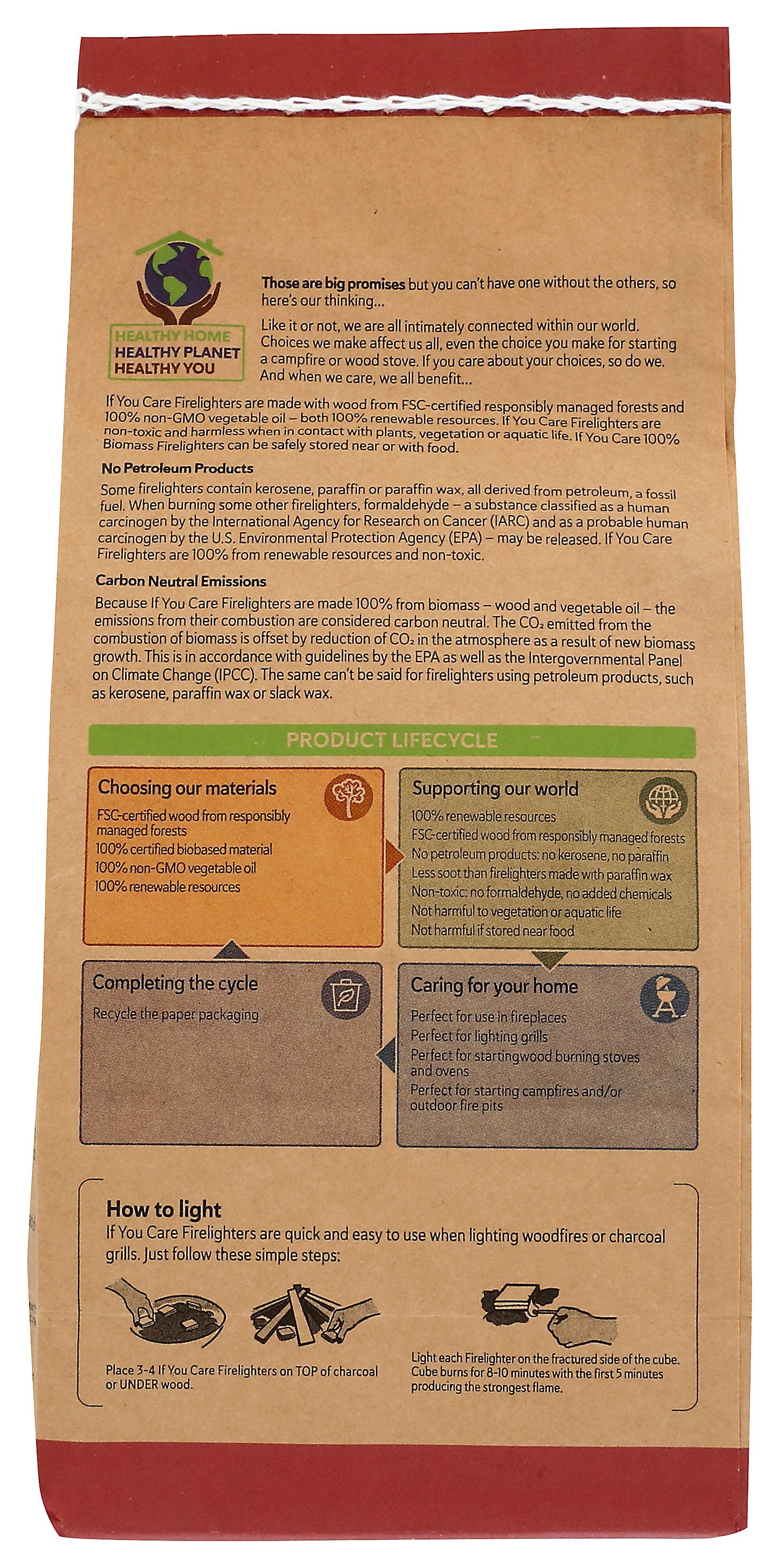 IF YOU CARE FSC FIRELIGHTER - Case of 6
