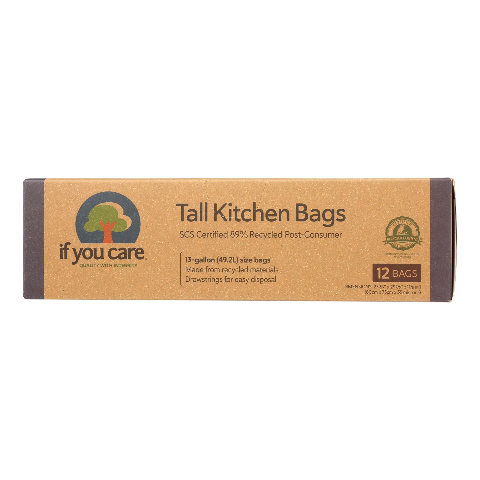 If You Care - Trash Bags Recycled 13gal - 1 Each-12 CT