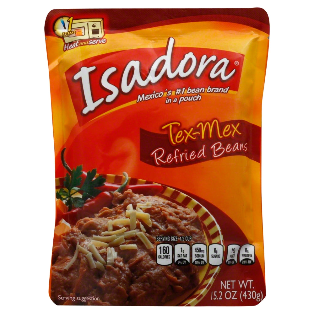Isadora Bean Refried Traditional - Case of 8 - 15.2 OZ