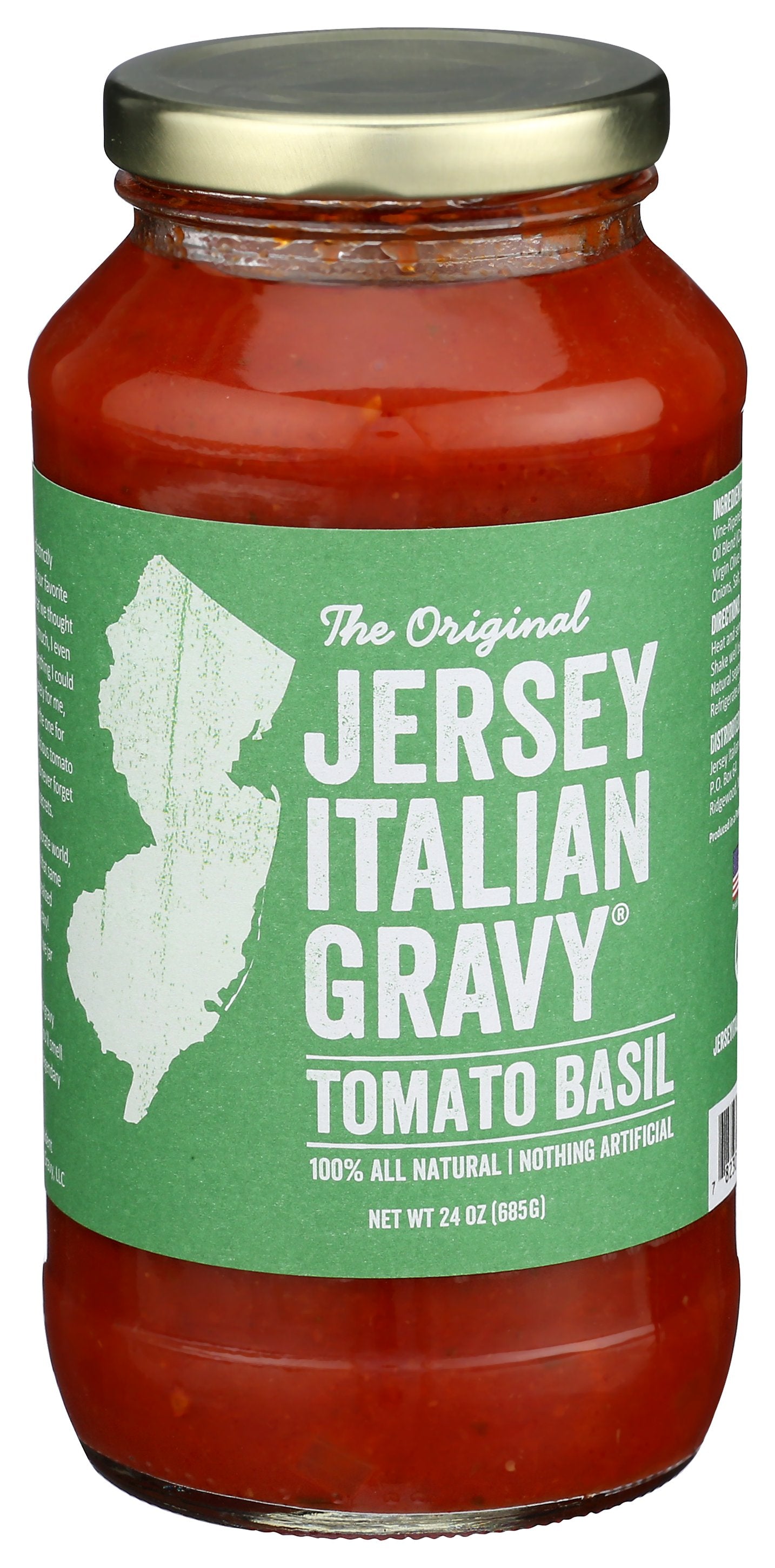 JERSEY ITALIAN GRAVY SAUCE PASTA TOMATO BASIL - Case of 12