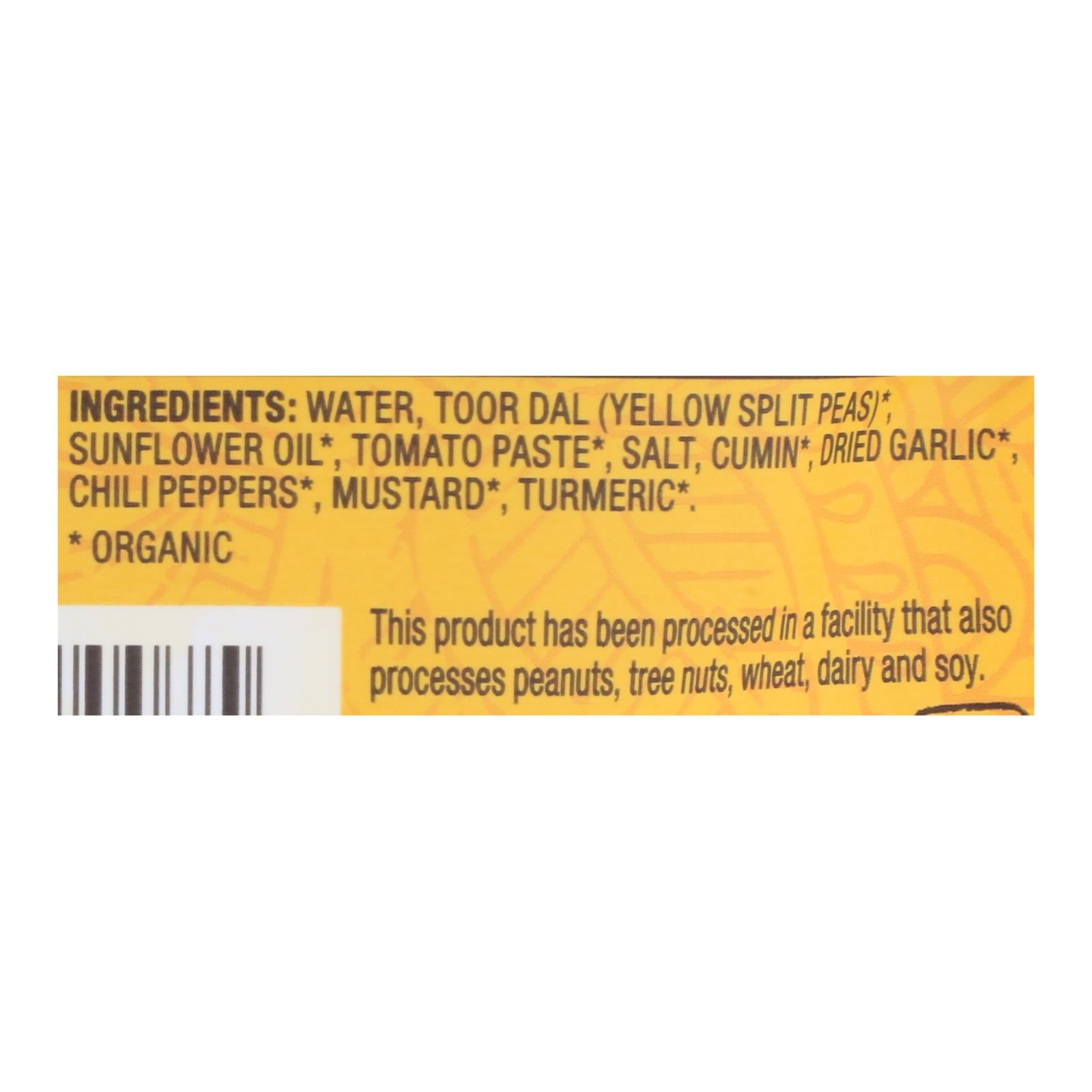 Tasty Bite - Lentils Organic Spicy Tomato and Red Chili Curry - Case of 6-10 Ounces