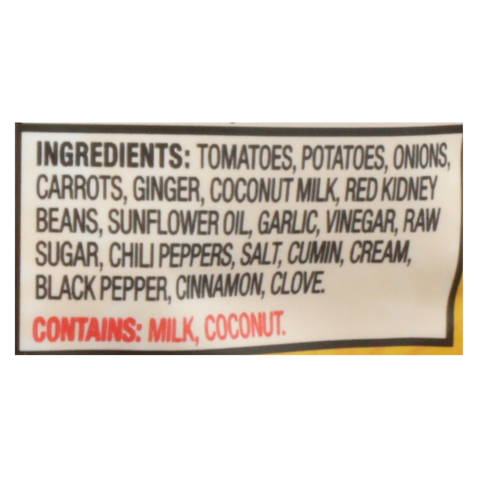 Tasty Bite Heat & Eat Indian Cuisine Entr?e - Hot & Spicy Vindaloo - Case of 6 - 10 oz