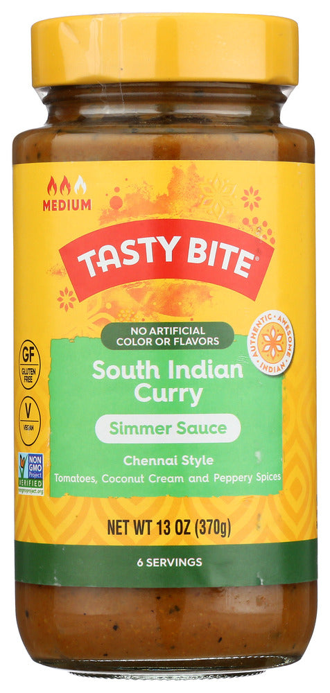 Tasty Bite Simmer Sauce South Indian Curry - Case of 6 - 13 OZ