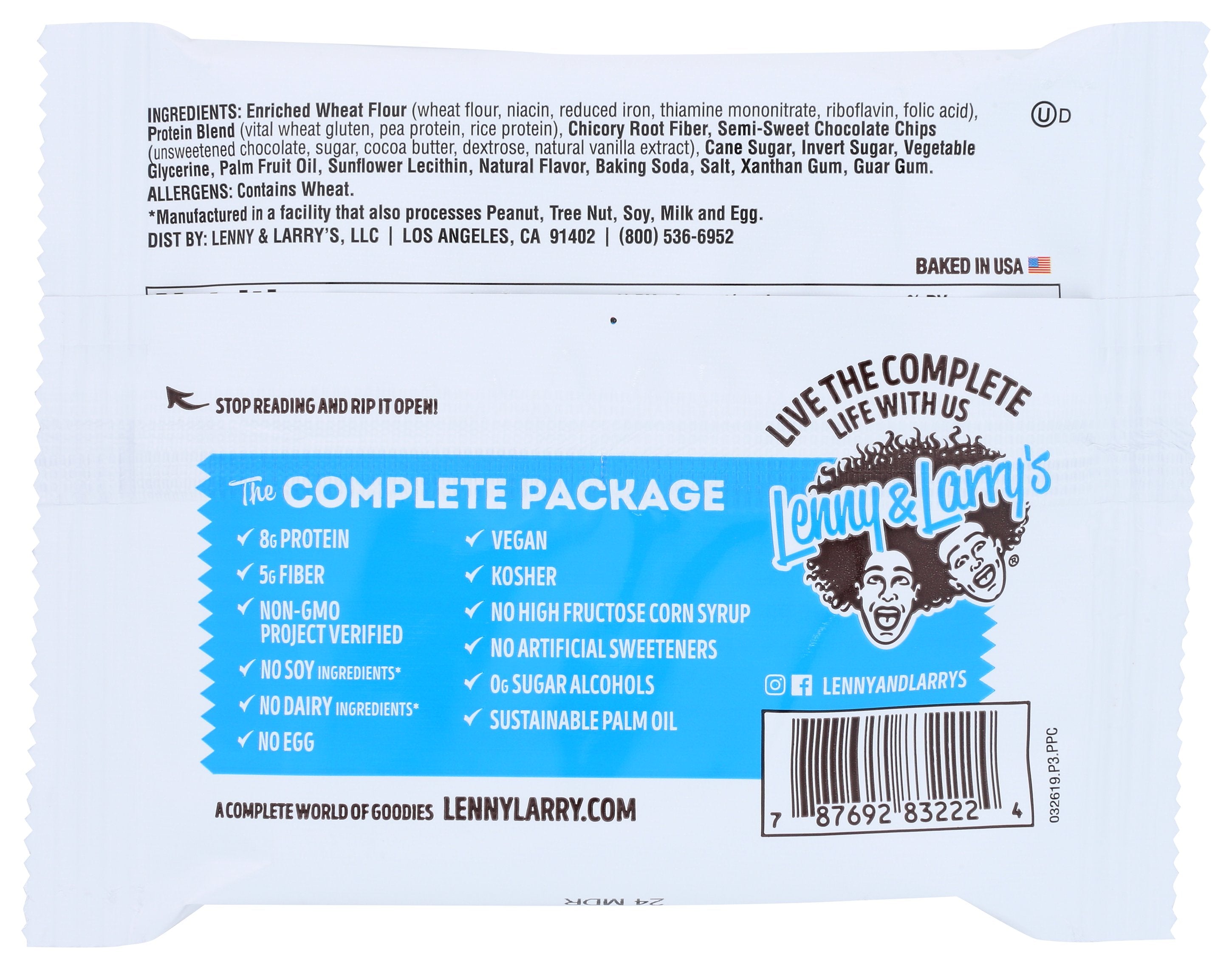 LENNY & LARRYS COOKIE CHOCOLATE CHIP - Case of 12
