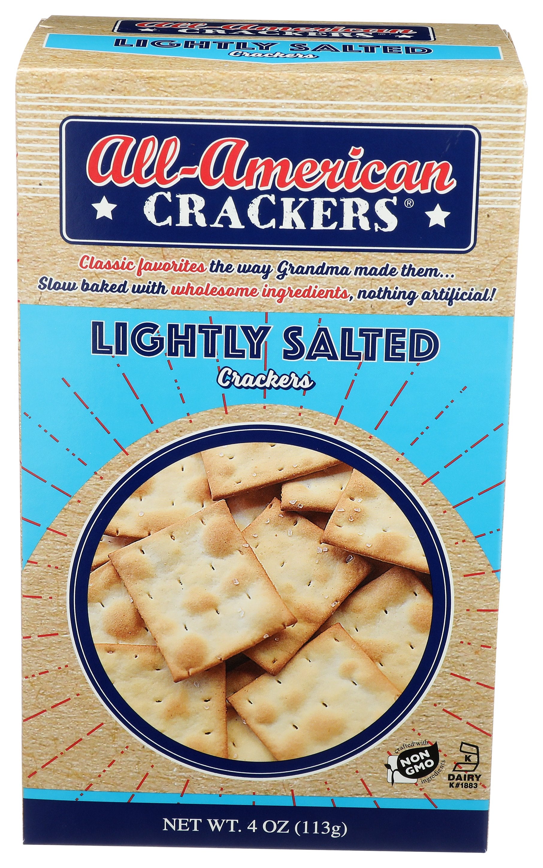 ALL AMERICAN CRACKER LIGHT SALT - Case of 6