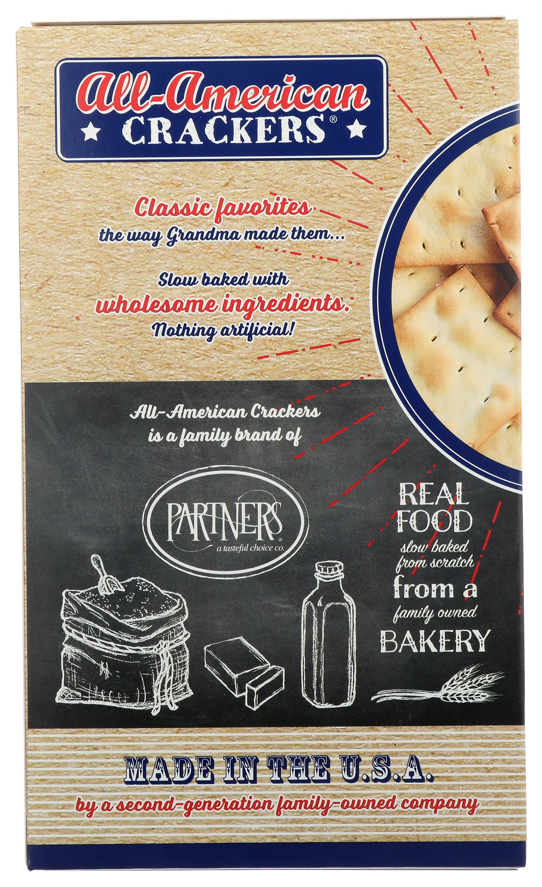 ALL AMERICAN CRACKER LIGHT SALT - Case of 6