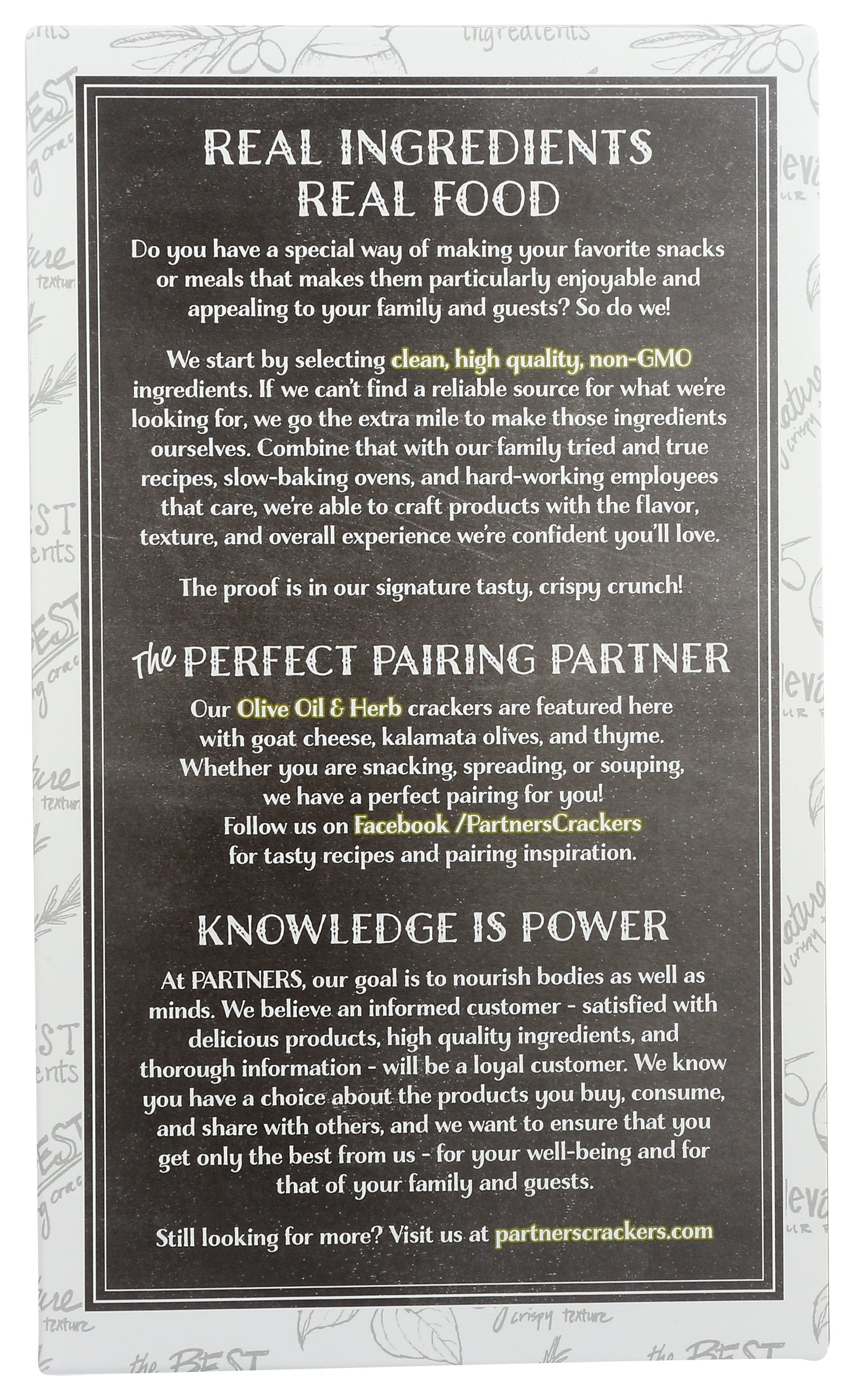 PARTNERS CRACKER OOVL & HERB - Case of 6