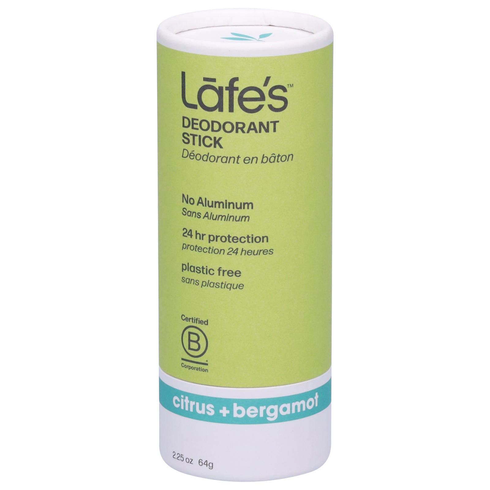 Lafe's Natural Body Care - Deod Ctrs Brgmt Plstc Fr - EA of 1-2.25 OZ