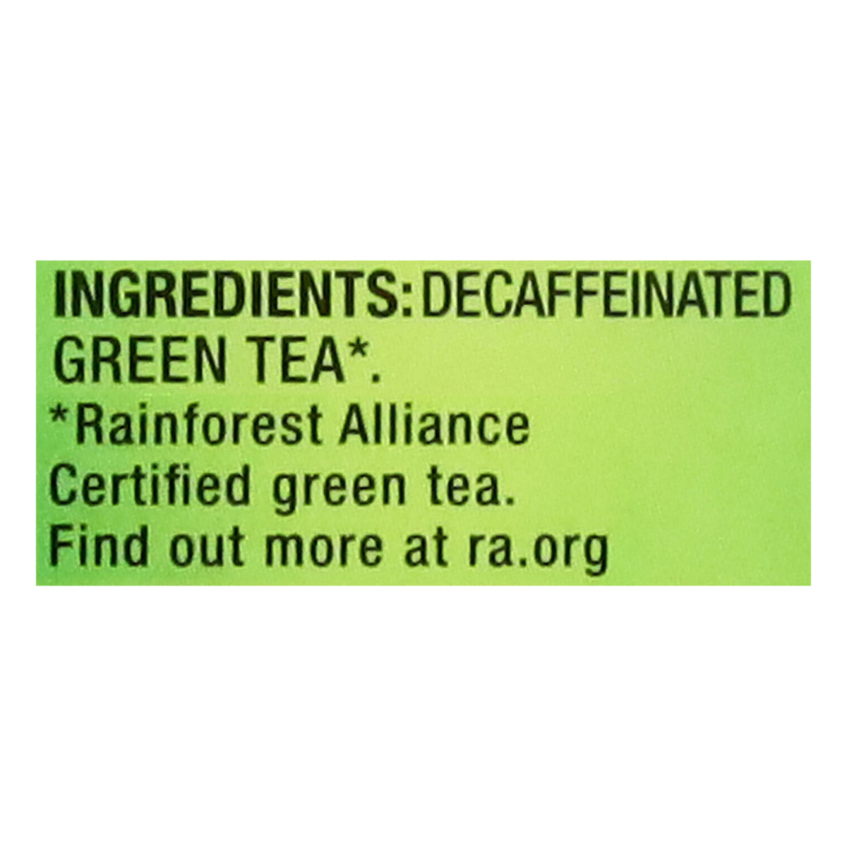 Lipton - Tea Green Decaffeinated - CS of 6-40 CT