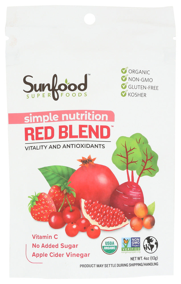 SunFood Superfoods Simple Nutrition Red Blend 4 oz - Case of 1