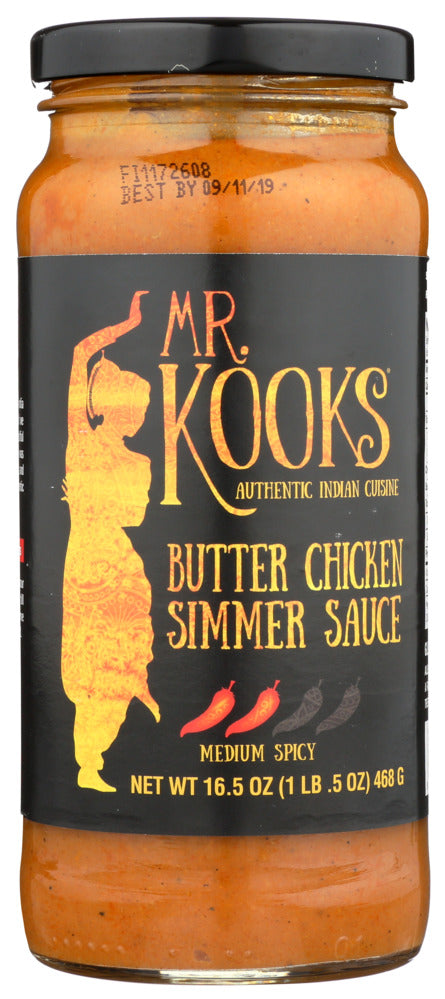 Mr. Kook Simmer Sauce Butter Chicken - Case of 6 - 16.5 oz