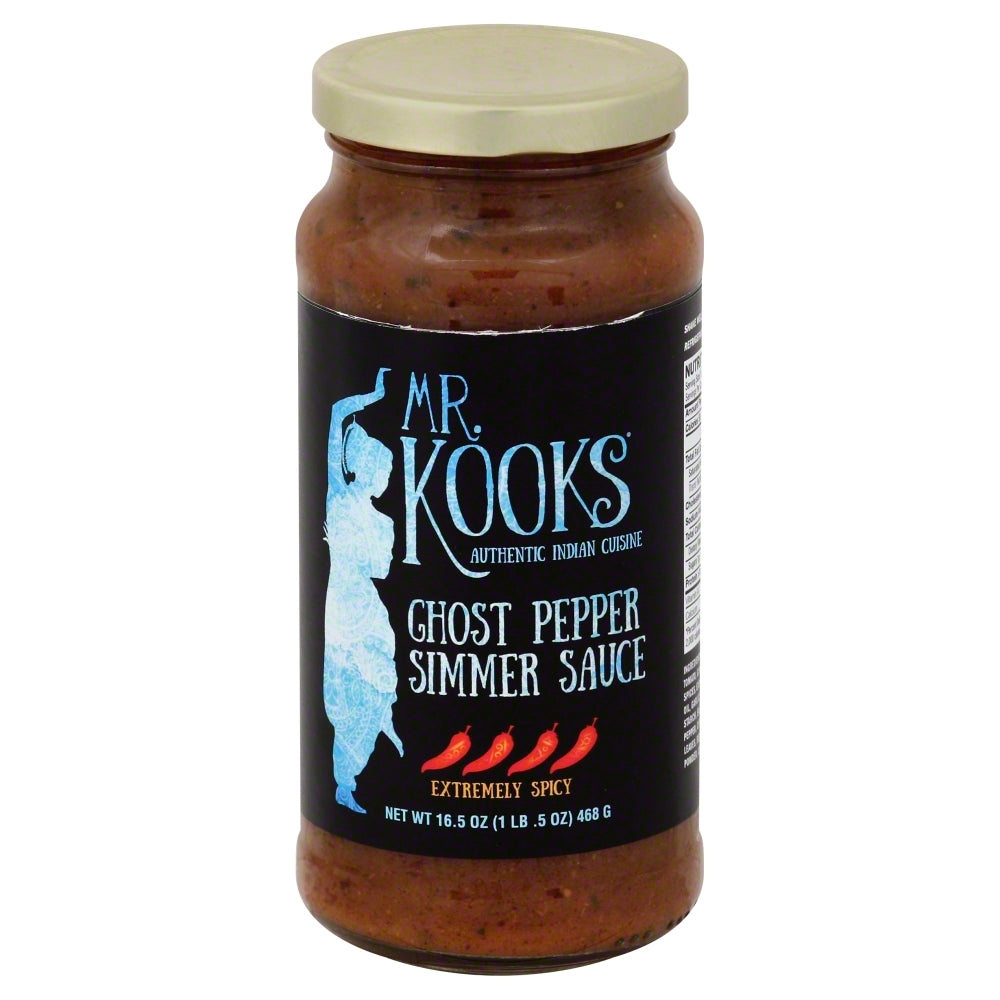 Mr. Kook  Ghost Pepper Simmer Sauce - Case of 6 - 16.5 oz