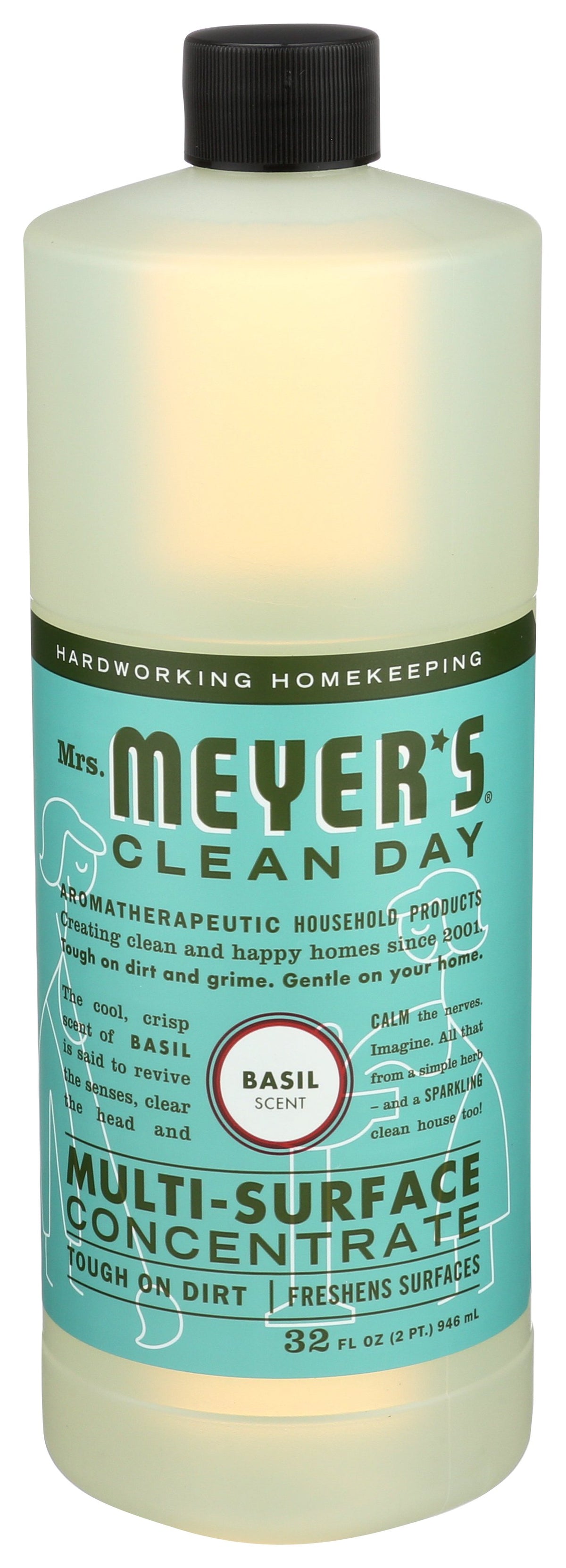 MRS MEYERS CLEAN DAY MULTI CLNR CONC BASIL - Case of 6