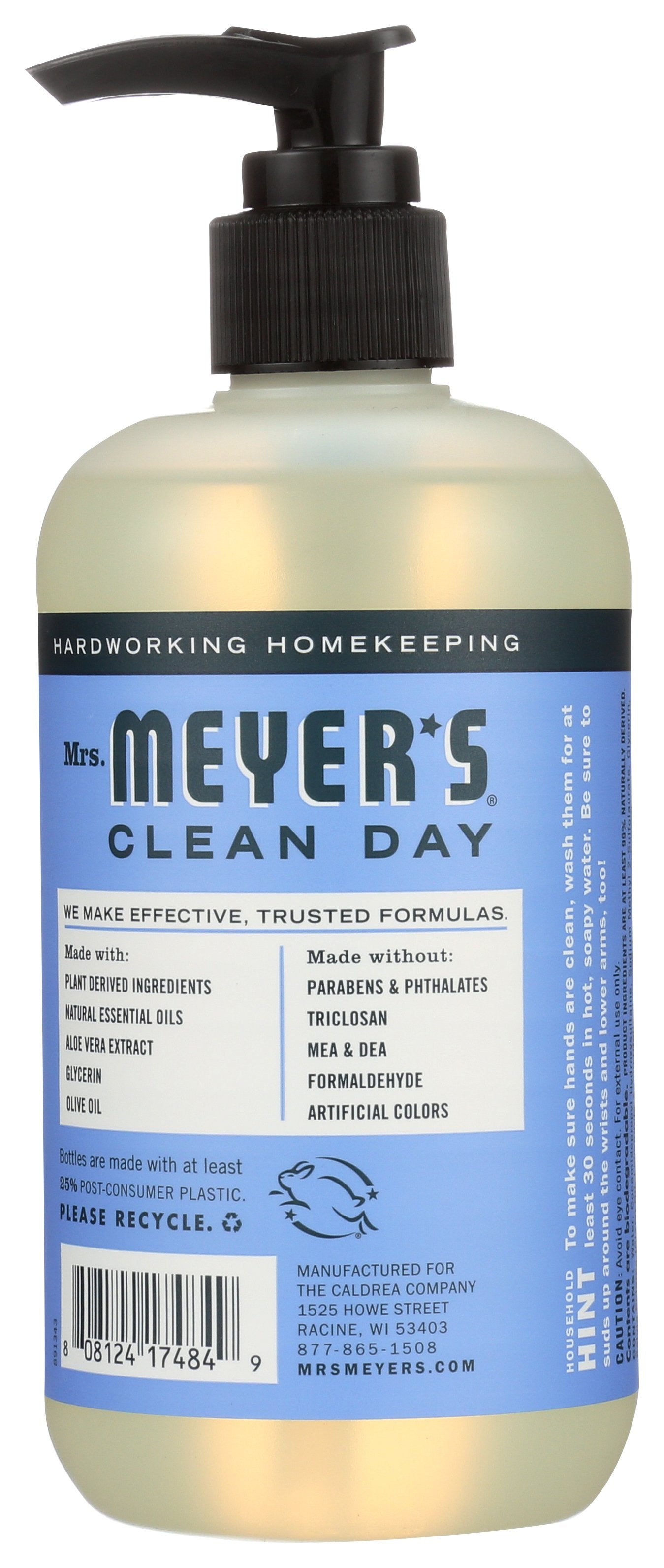 MRS MEYERS CLEAN DAY SOAP HAND LIQ BLUEBELL - Case of 3