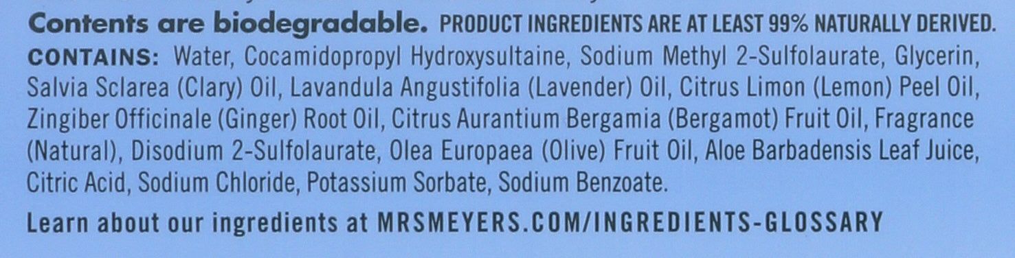 MRS MEYERS CLEAN DAY SOAP HAND LIQ BLUEBELL - Case of 3