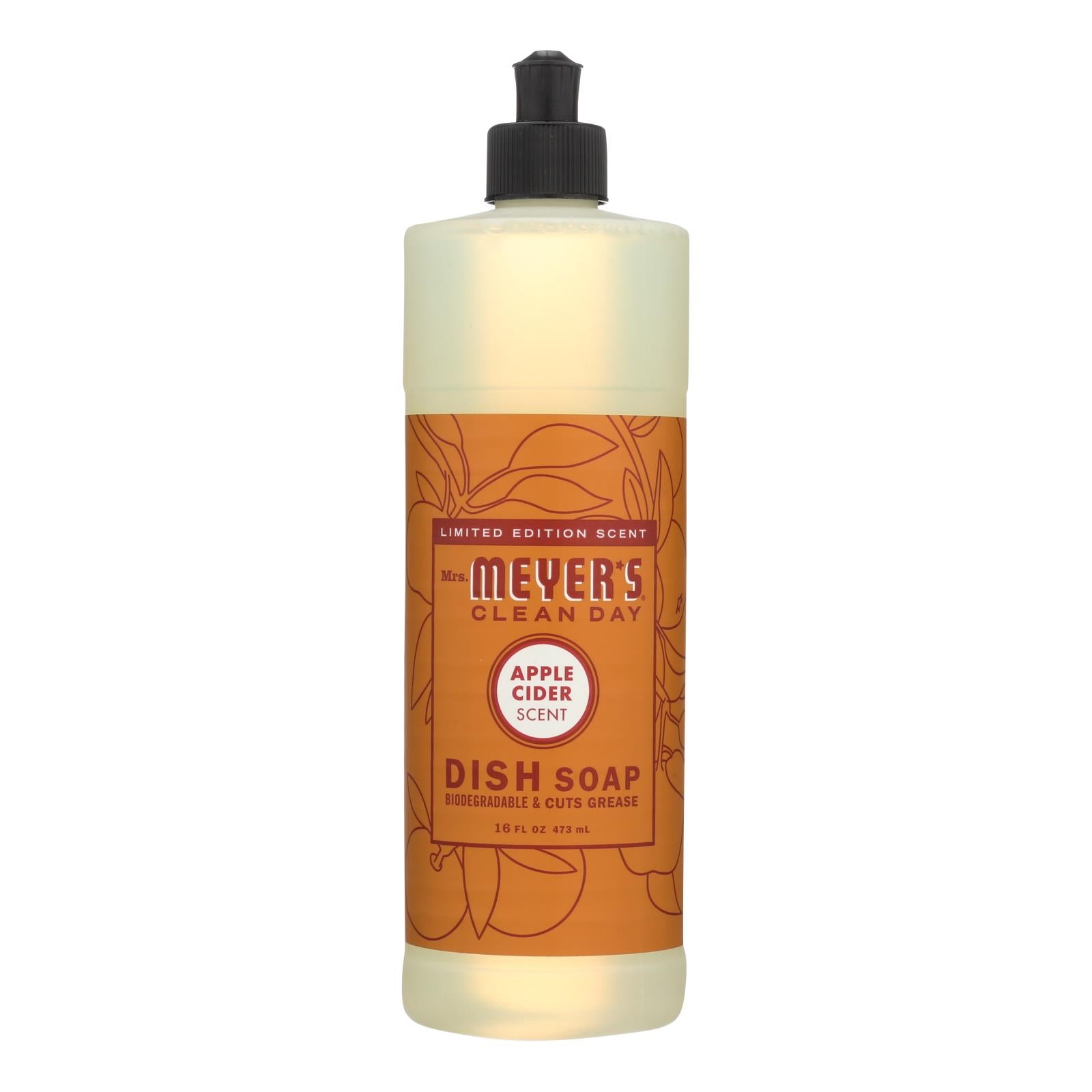 This Amazing Seasonal Scented Mrs. Meyer's Apple Cider Dish Soap  - Case of 6 - 16 FZ