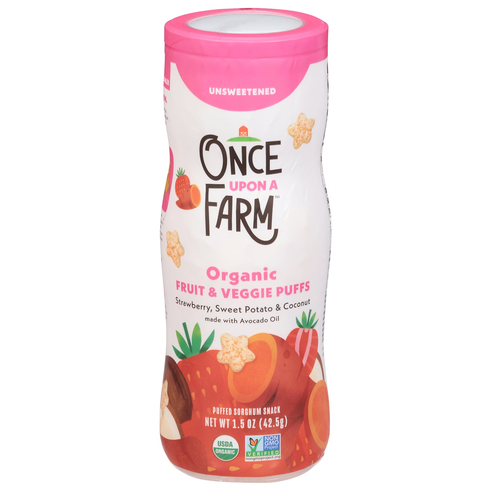Once Upon A Farm - Puffs Og2 Strw Sw Pt Cnut - CS of 6-1.5 OZ