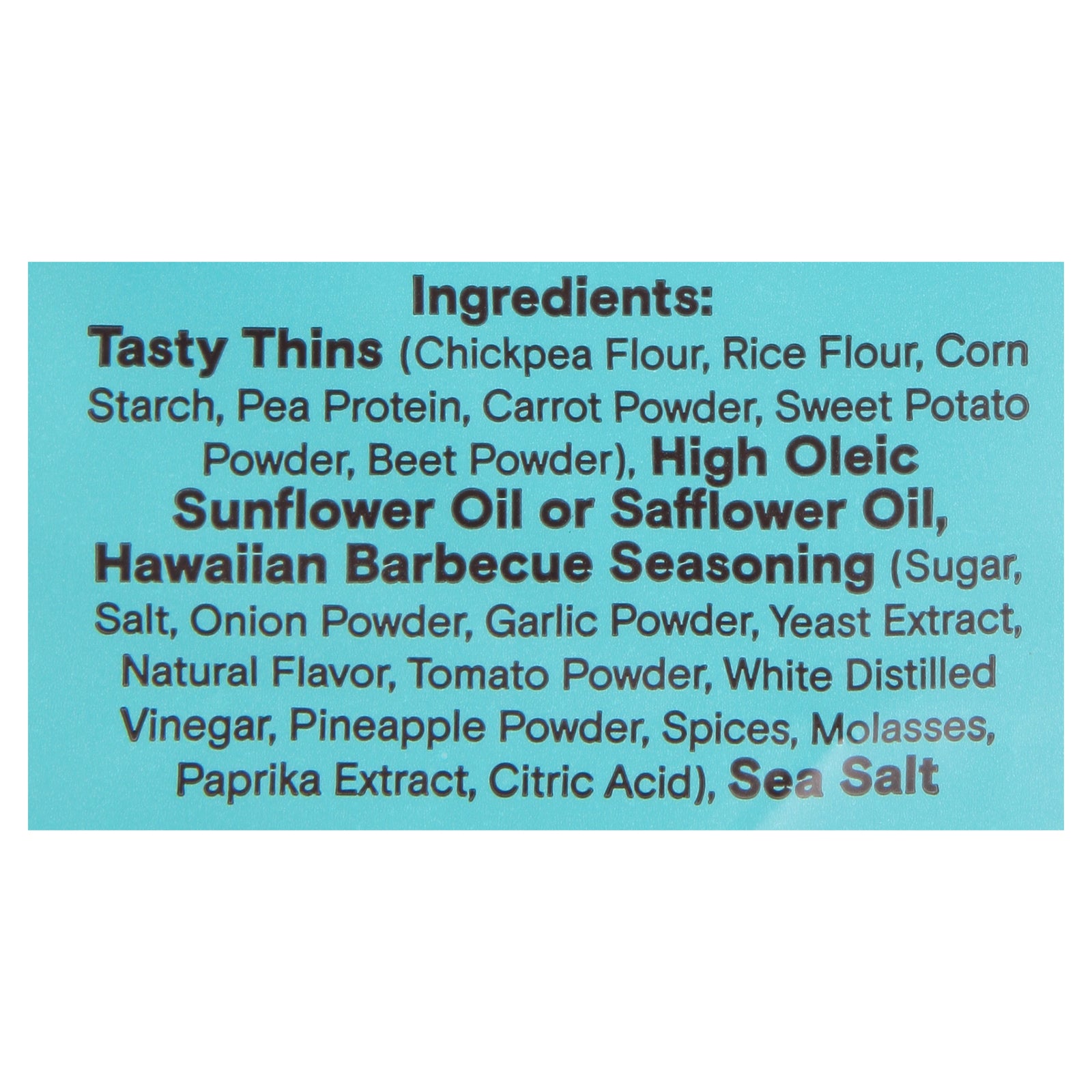 Biena Llc - Tasty Thins Hawaiian Bbq - Case Of 12-4 Oz