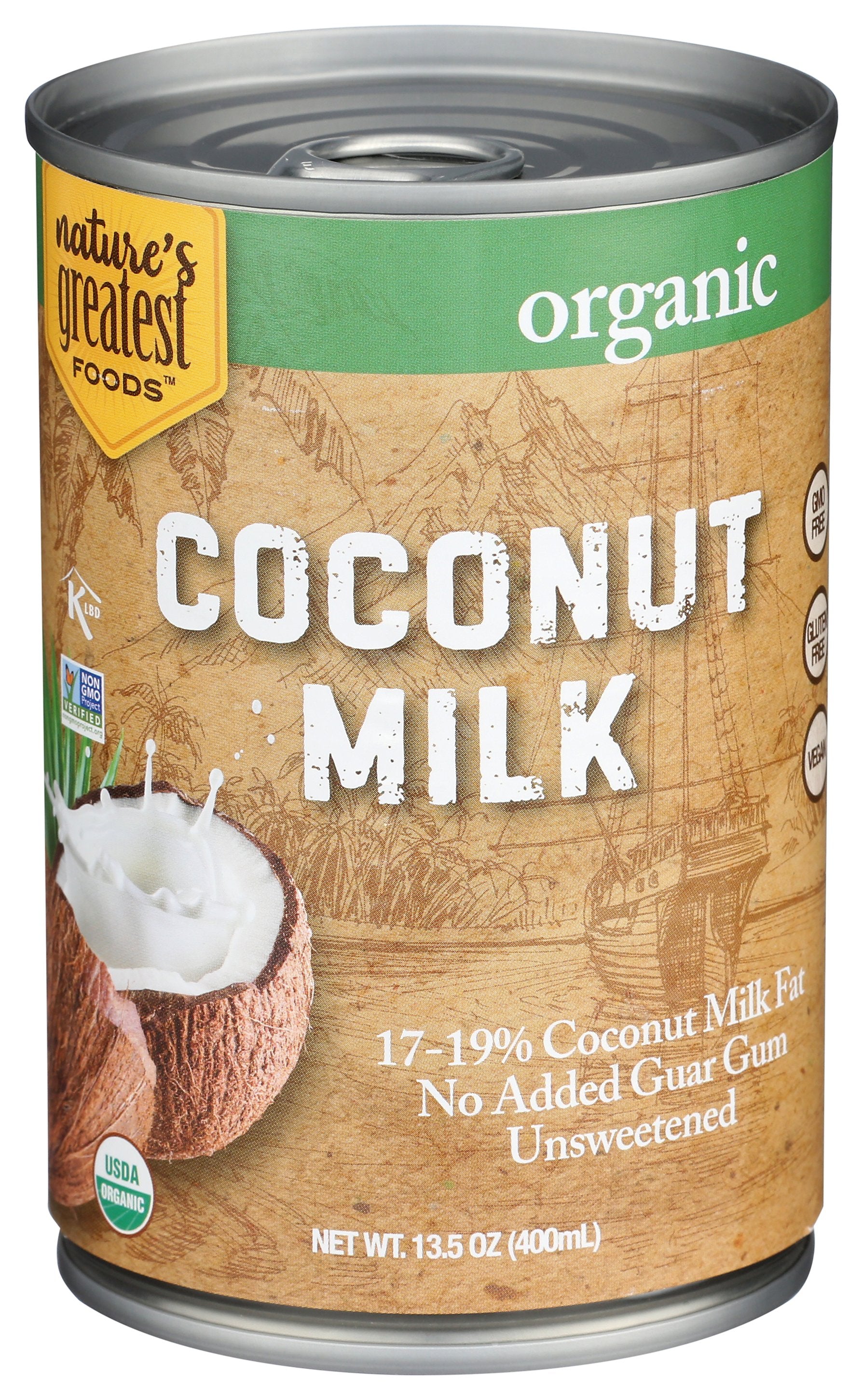NATURES GREATEST FOODS MILK COCONUT - Case of 12