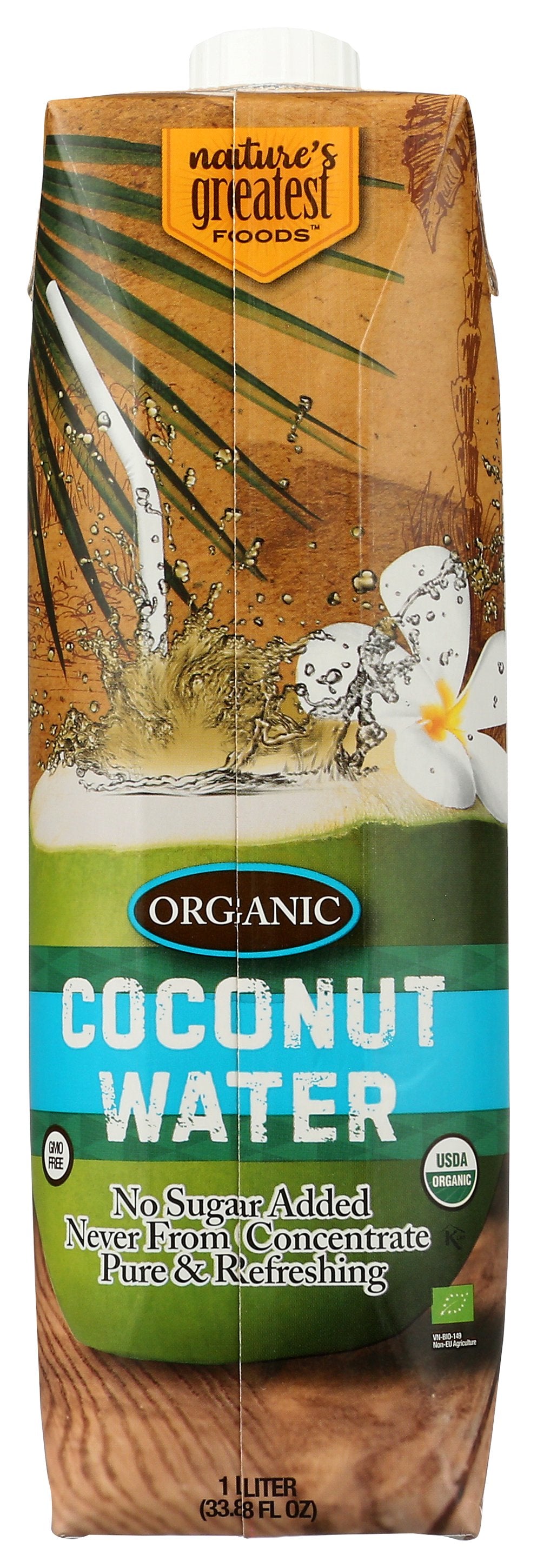 NATURES GREATEST FOODS WATER COCONUT - Case of 6
