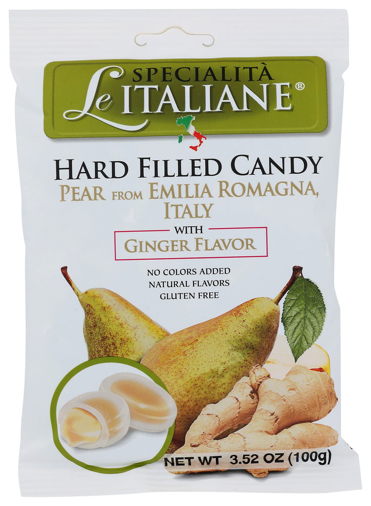 Le Specialita Italiane Candy Ginger Pear - Pack of 12 - 3.52 OZ
