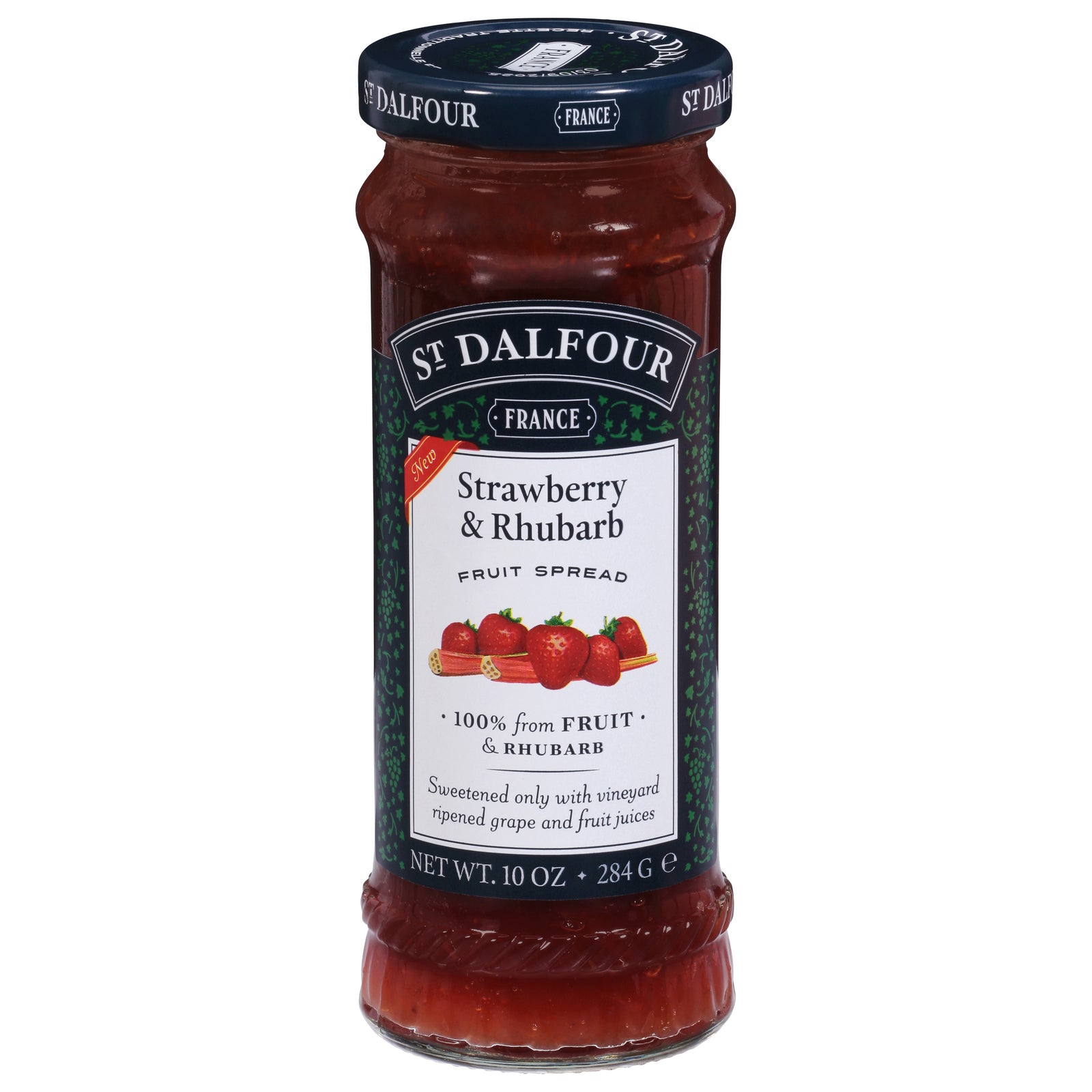 St Dalfour - Fruit Spread Straw&rhbrb - CS of 6-10 OZ
