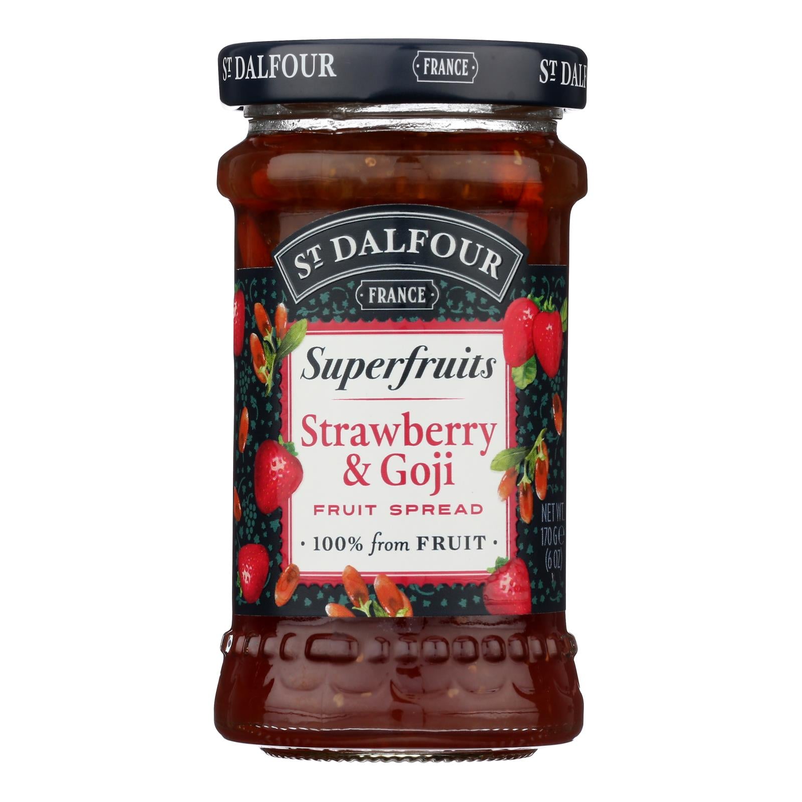 St Dalfour - Fruit Spread Straw Goji - CS of 6-6 OZ
