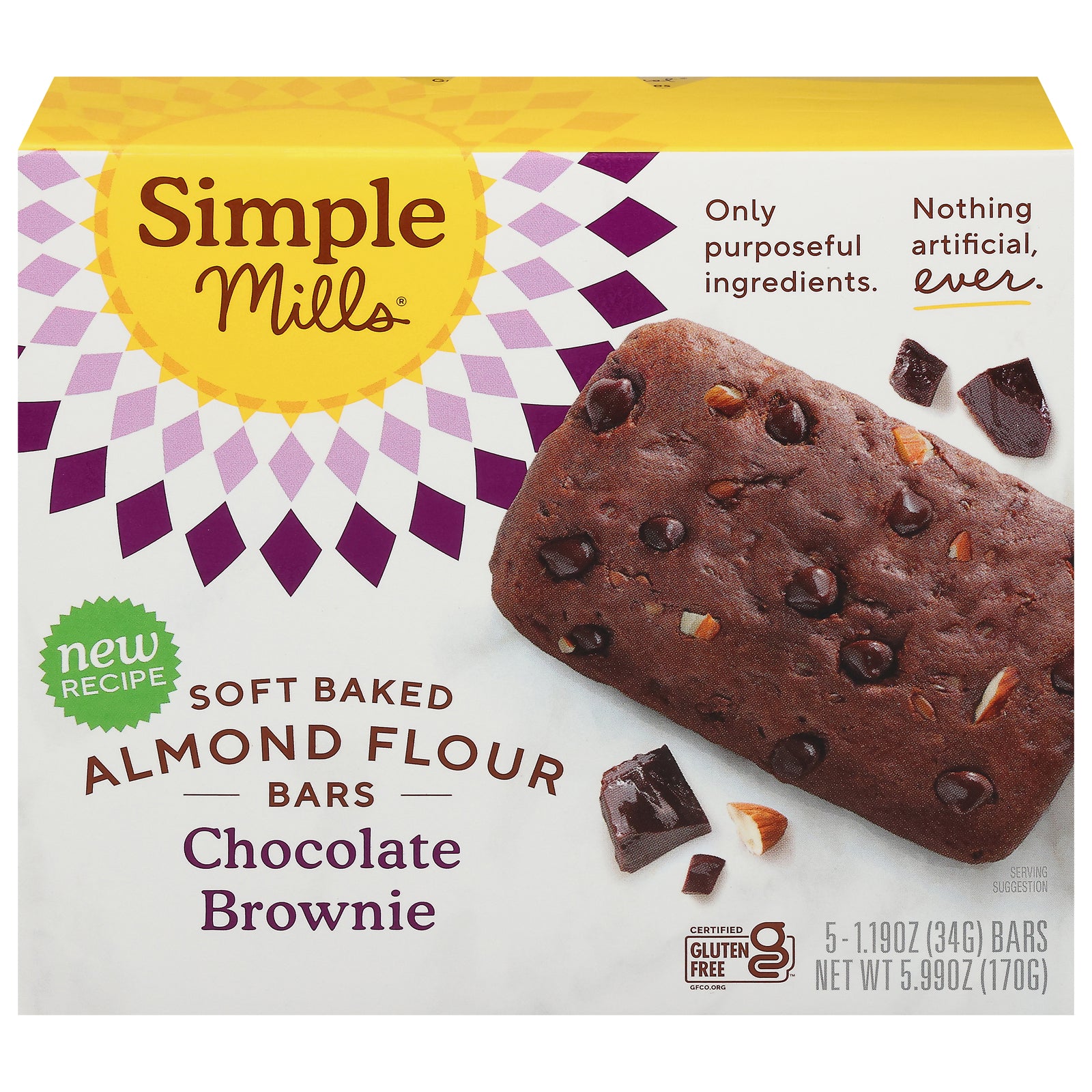 Simple Mills - Bar Broni Chc Sft Alm Flr - CS of 6-5.99 OZ