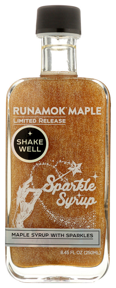 Runamok Sparkle Syrup - Maple Syrup Infused with Edible Sparkles - Case of 6 - 8.45 FO