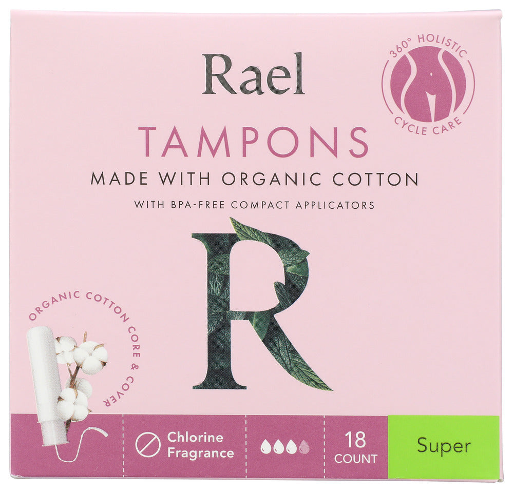 Rael Super Tampons 18 ea - Case of 1