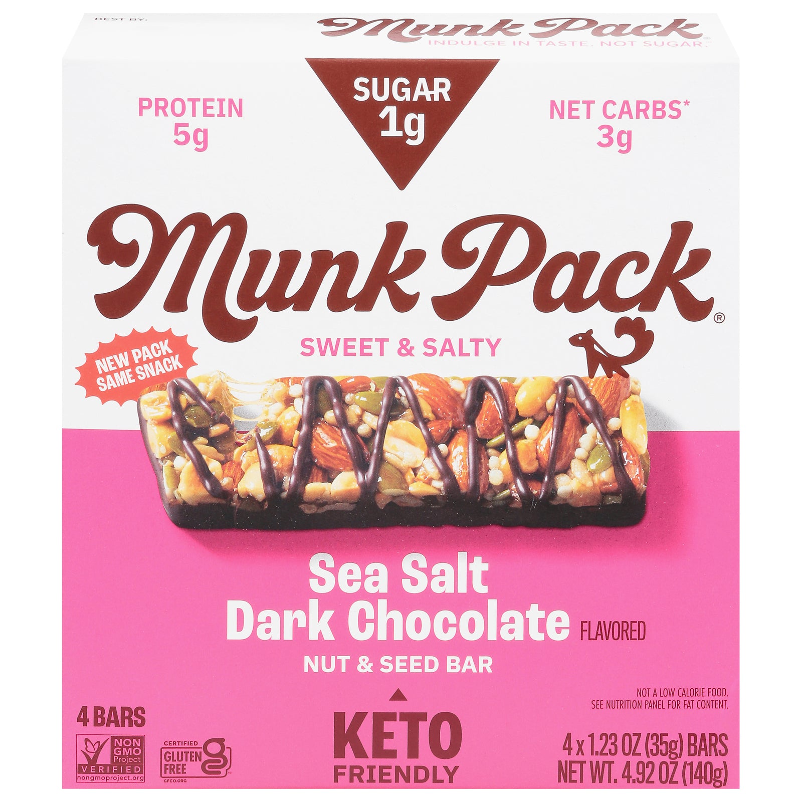 Munk Pack - Keto Nt&sd Ssalt Dk Choc - CS of 6-4/1.23OZ