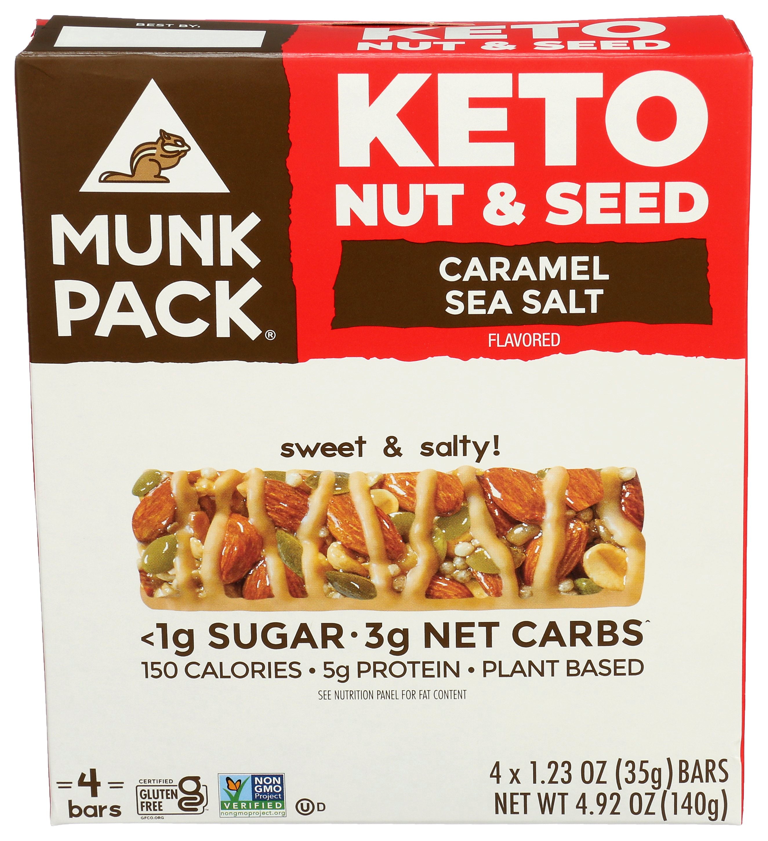 MUNK PACK BAR CARAMEL SEA SALT 4PK - Case of 6