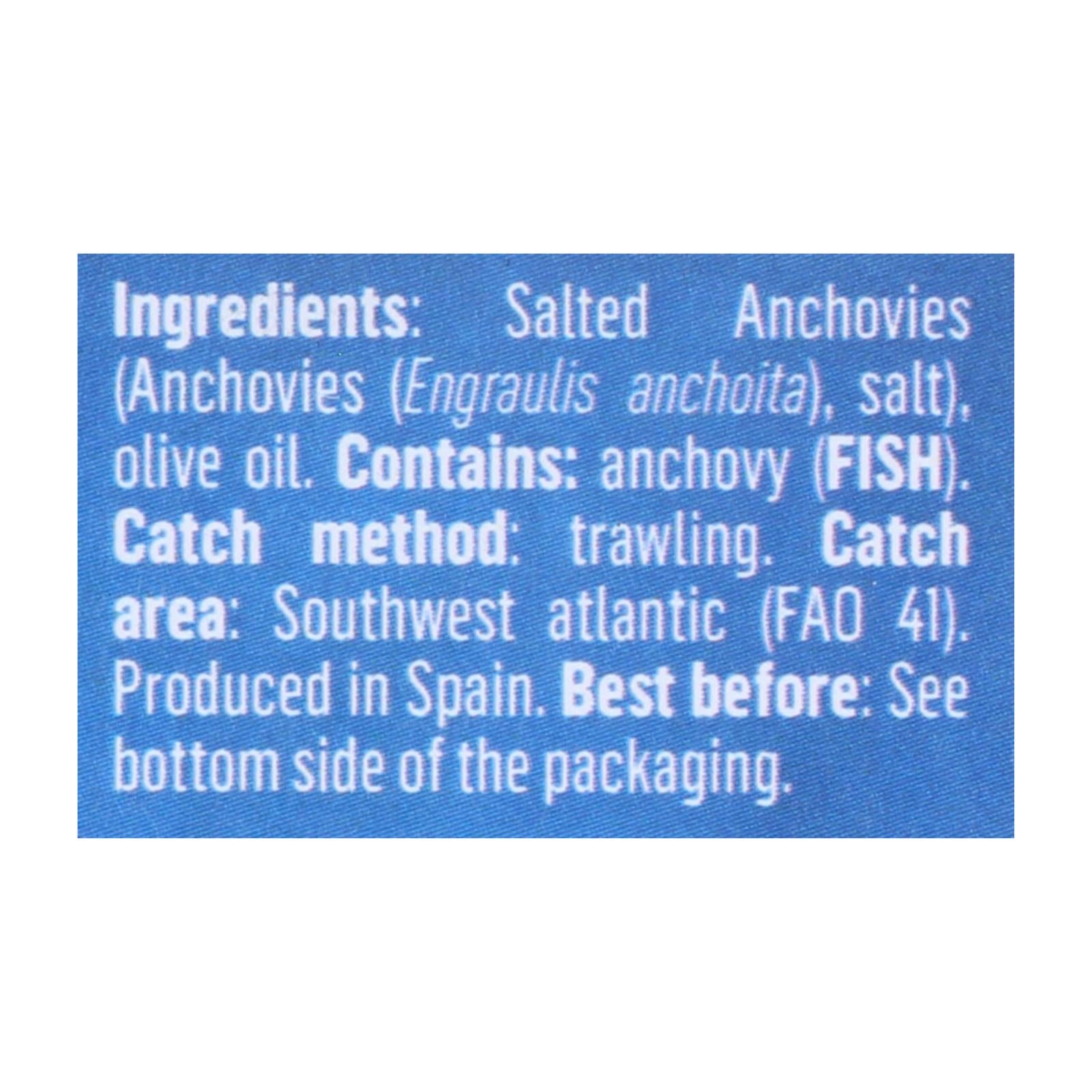 Fish Tales - Anchovy Fillets Olive Oil - Case of 12-1.6 OZ