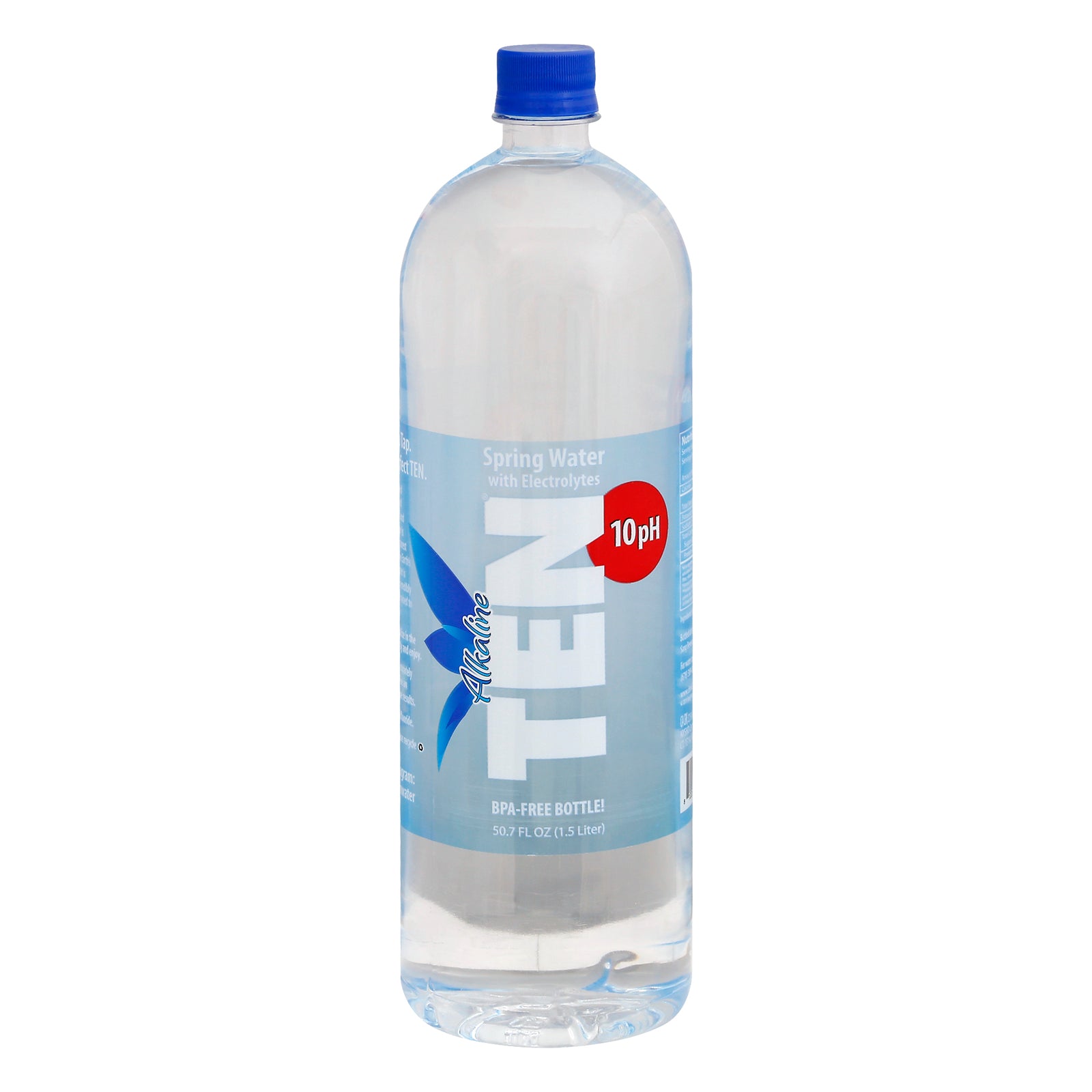 Ten Water - Water Spring Alkaline 10 - Case of 12 - 1.5 LTR