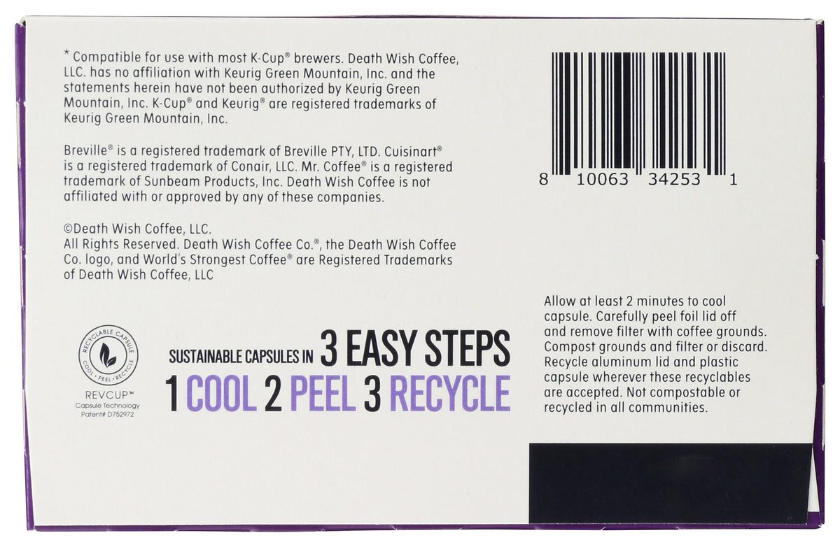 DEATH WISH COFFEE COFFE SS ESPRSS ROST ORG - Case of 6