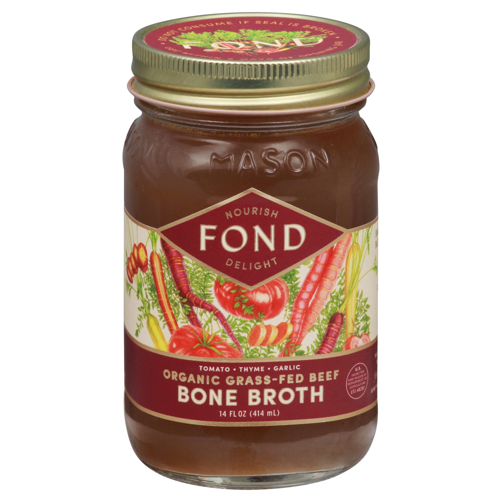 Fond Bone Broth - Bnbrth Og2 Bf Tom Thymgar - CS of 4-14 FZ