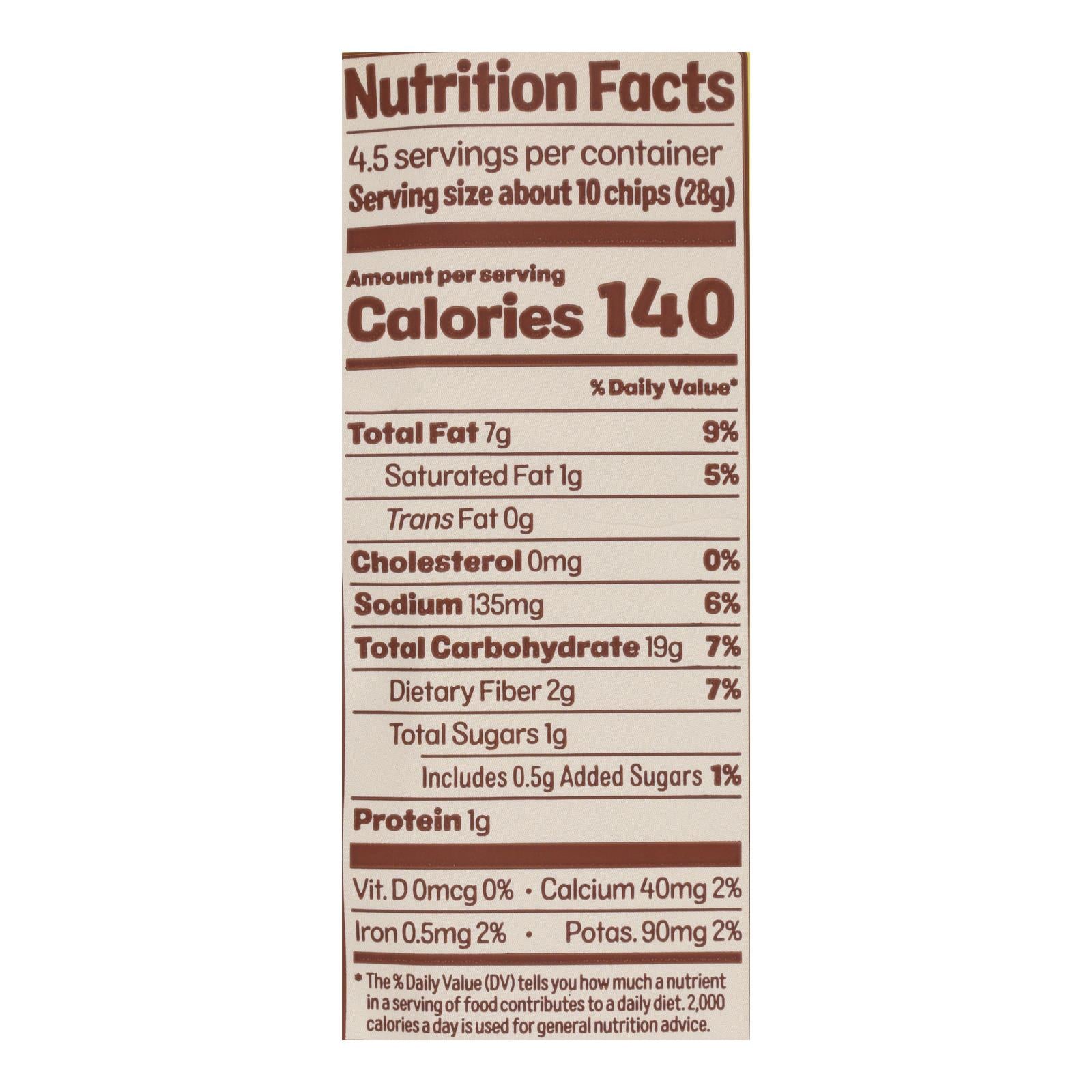 From The Ground Up - Tort Chips Clflwr Nacho - Case Of 12 - 4.5 Oz