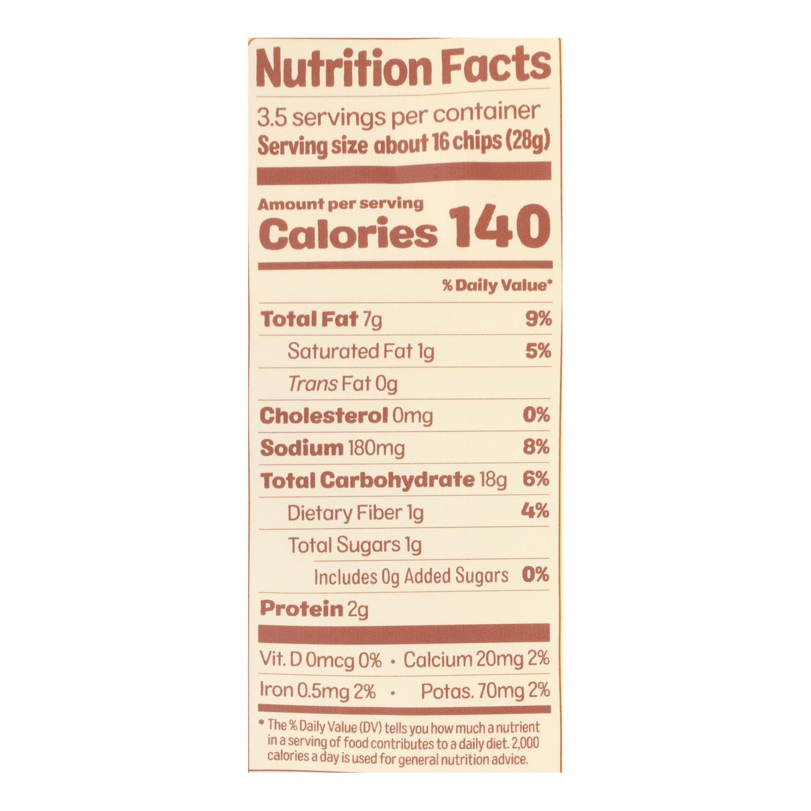 From The Ground Up Sea Salt Cauliflower Chips - Case Of 12 - 3.5 Oz