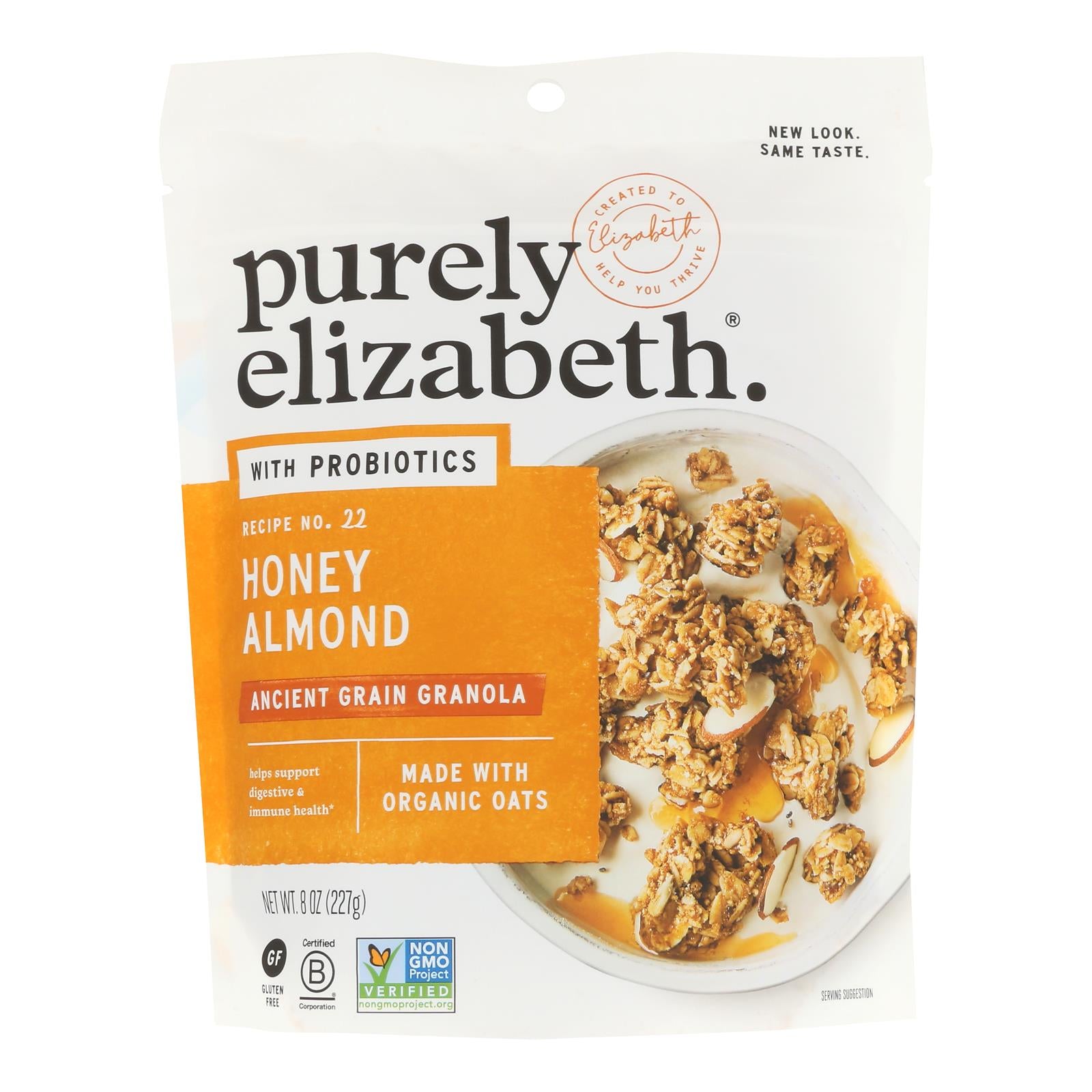Purely Elizabeth - Gran Probiotic Honey Almond - Case of 6-8 OZ