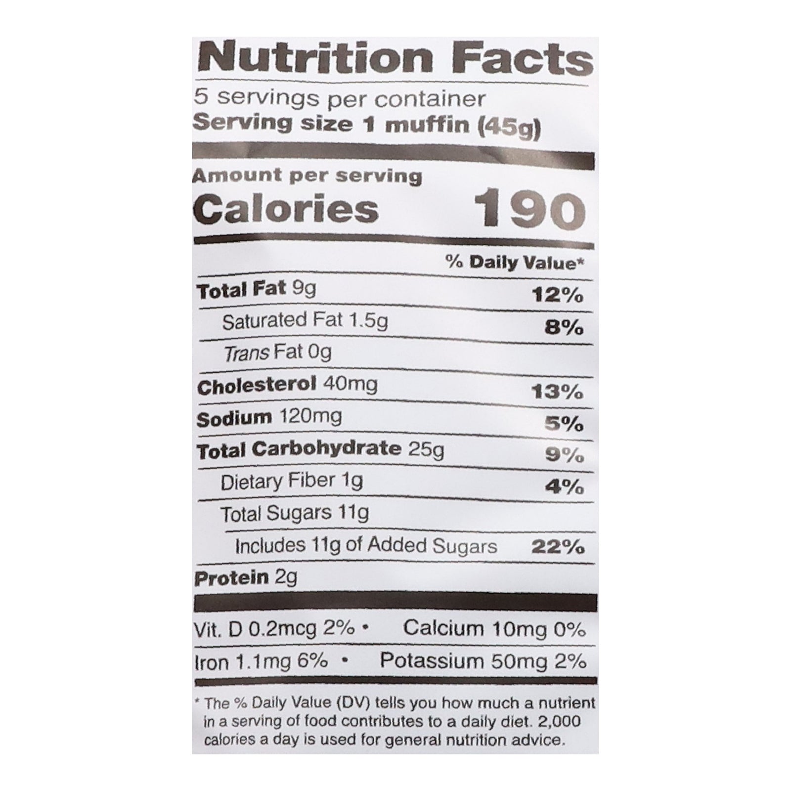 Schar - Muffin Chocolate Chip - CS of 4-7.9 OZ