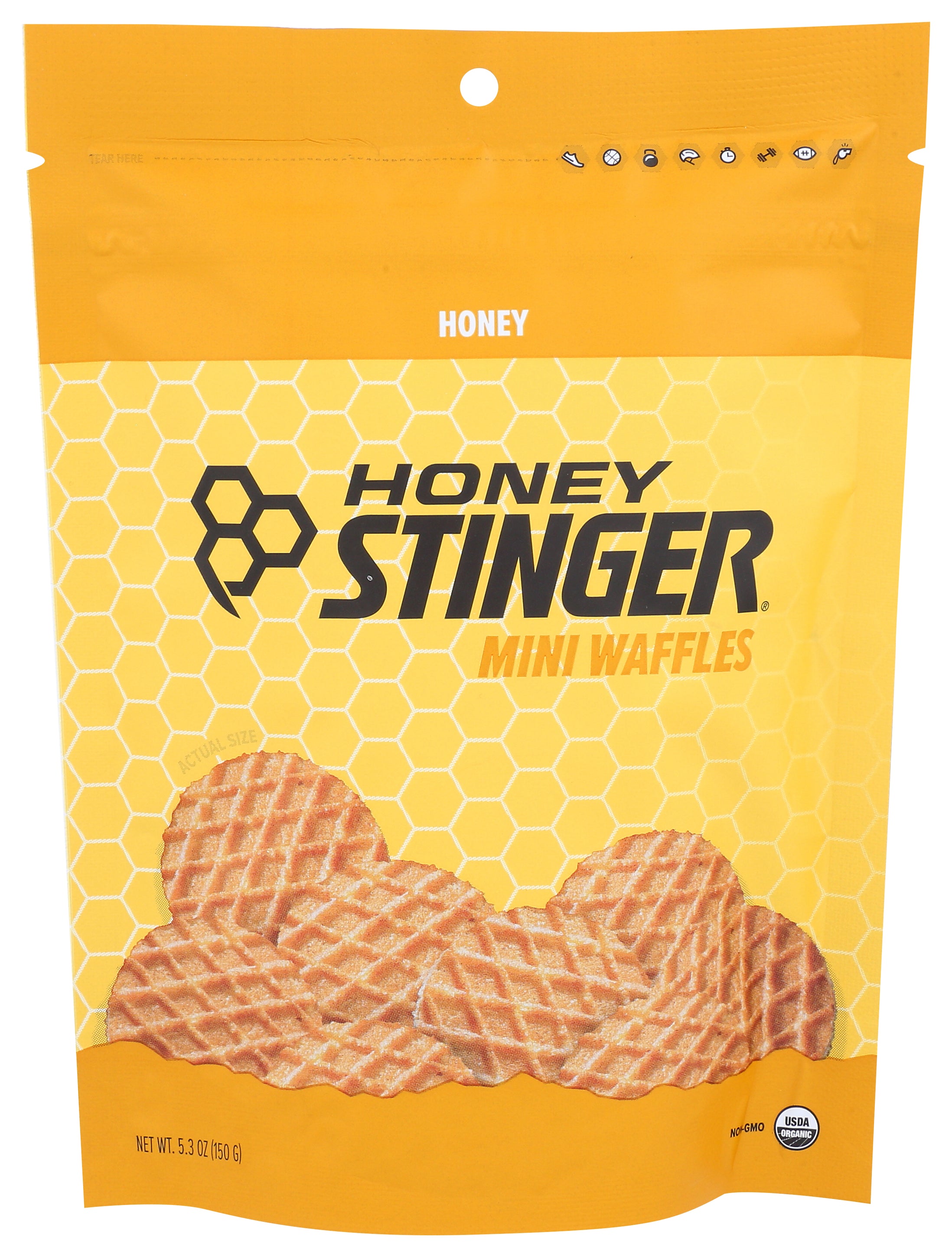Honey Stinger Bar Waffle Mint Honey - Case of 5 - 5.3 oz