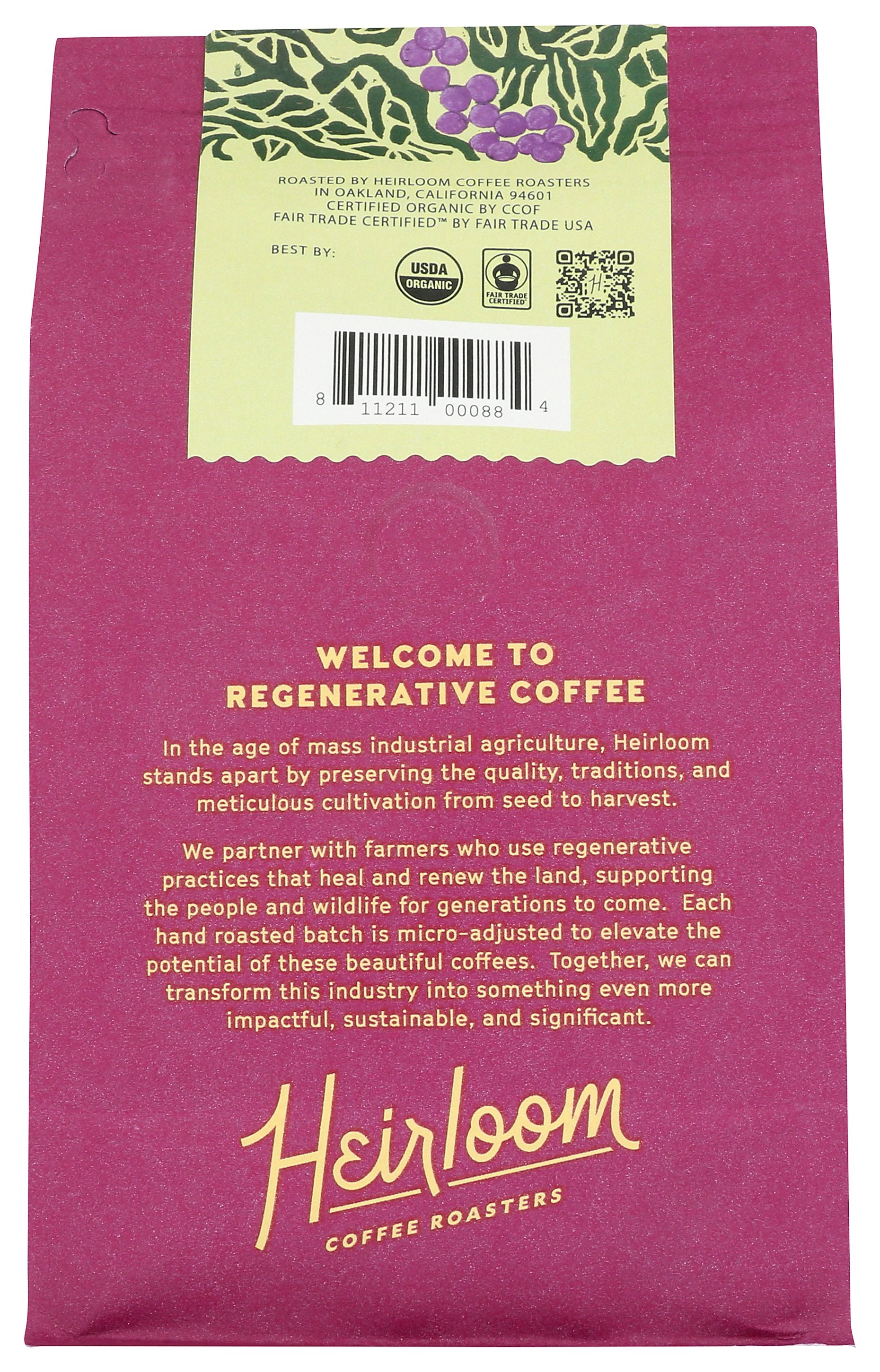 HEIRLOOM COFFEE PACAYAL HONEY LOT - Case of 6