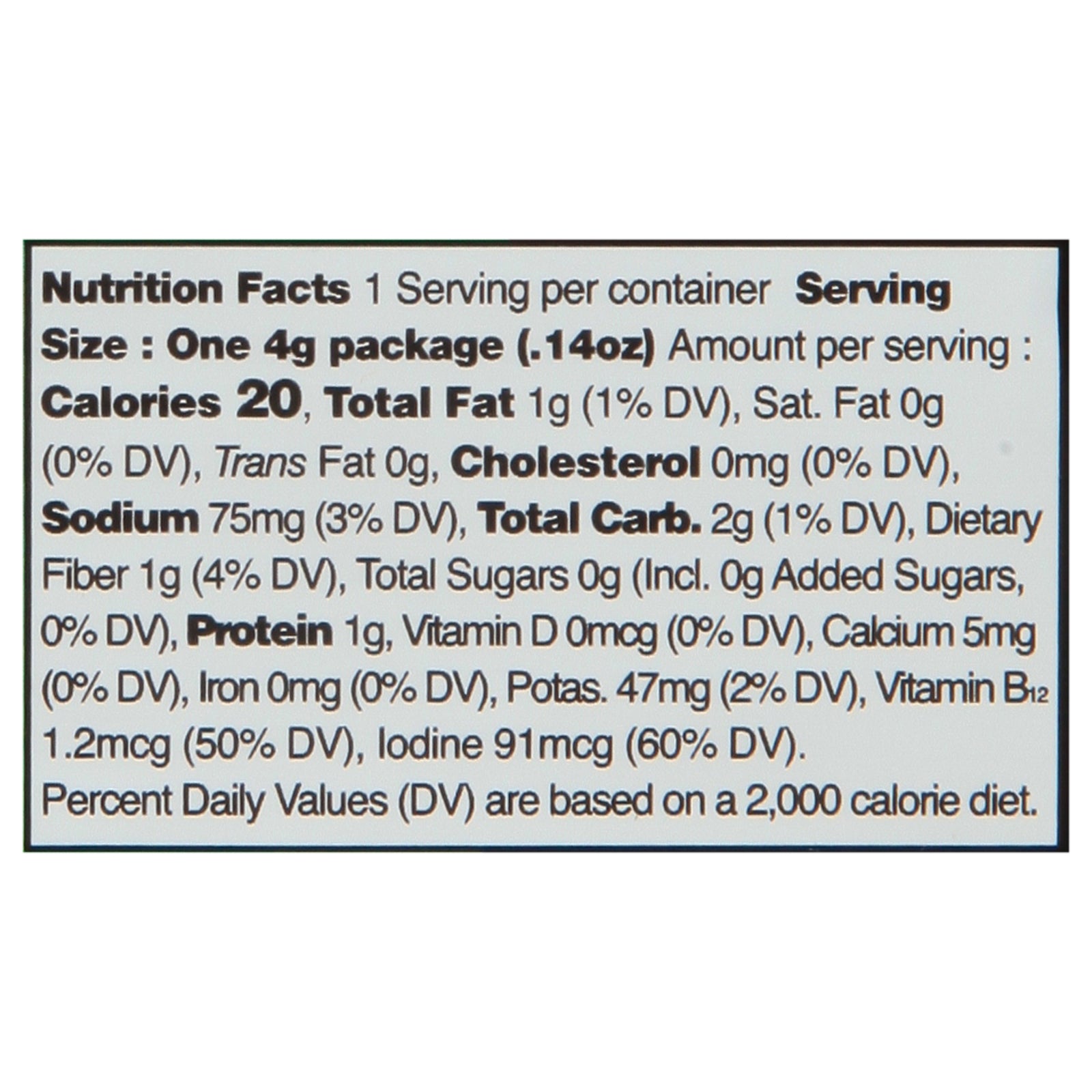 Ocean's Halo - Snack Og2 Seaweed Wasabi - CS of 20-.14 OZ