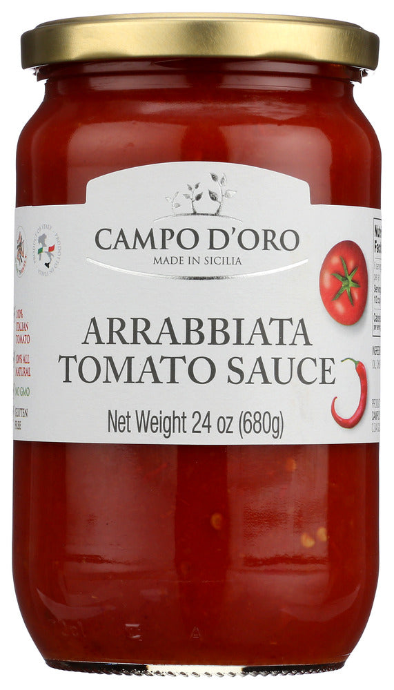 Campo d’Oro Tomato Sauce Arrabbiata - Case of 6 - 24 oz