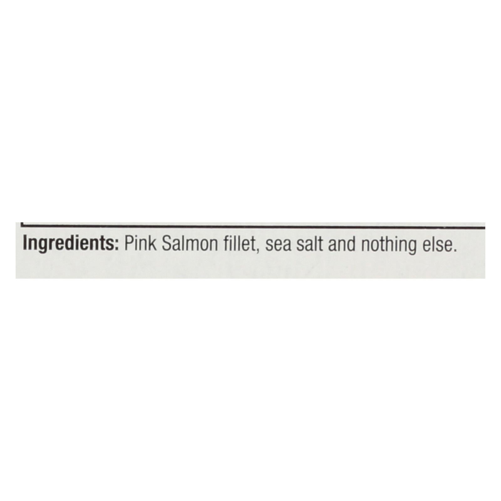 Henry and Lisa's Natural Seafood Wild Alaskan Pink Salmon - Case of 12 - 6 oz.