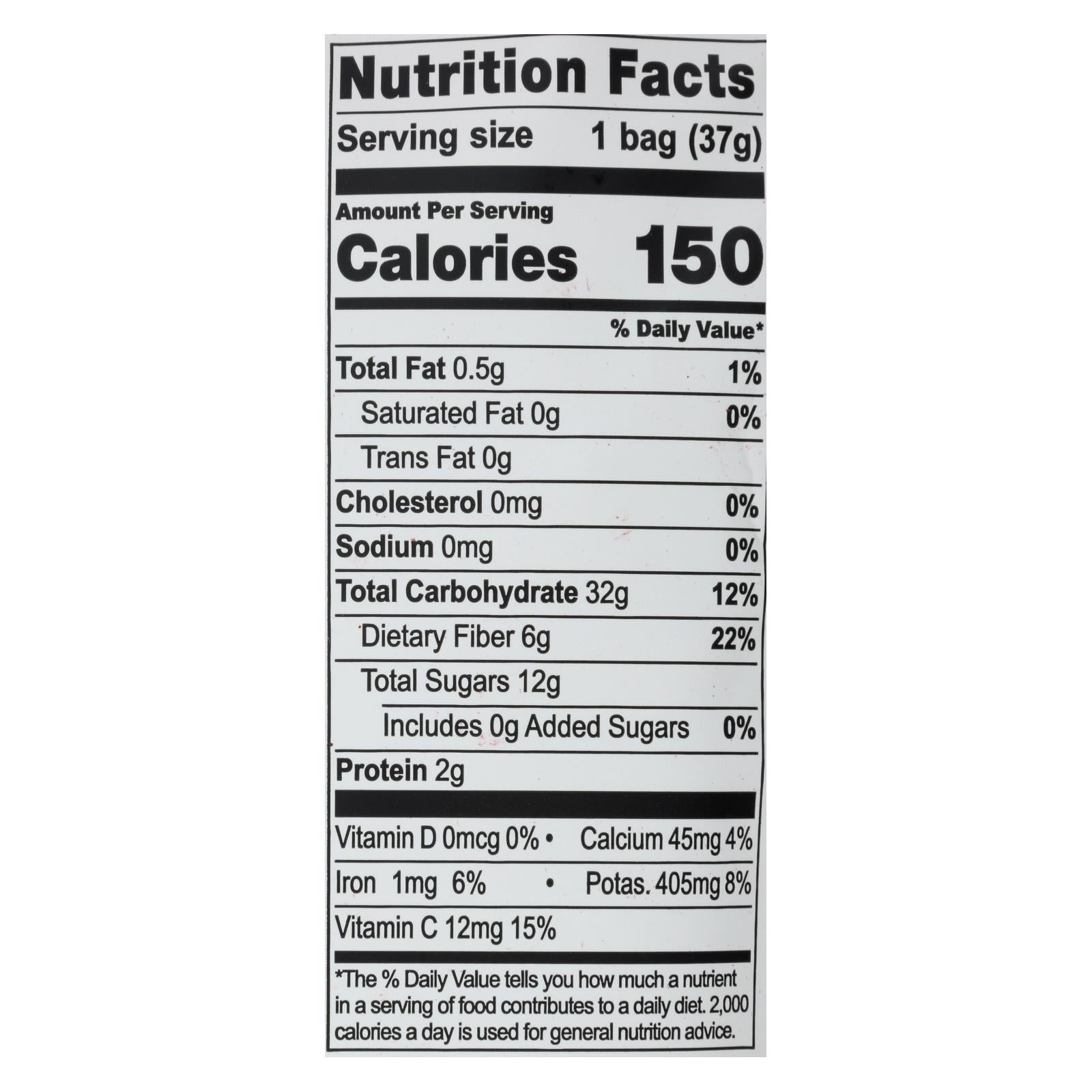 Natierra Freeze Dried - Raspberries - Case of 12 - 1.3 oz.